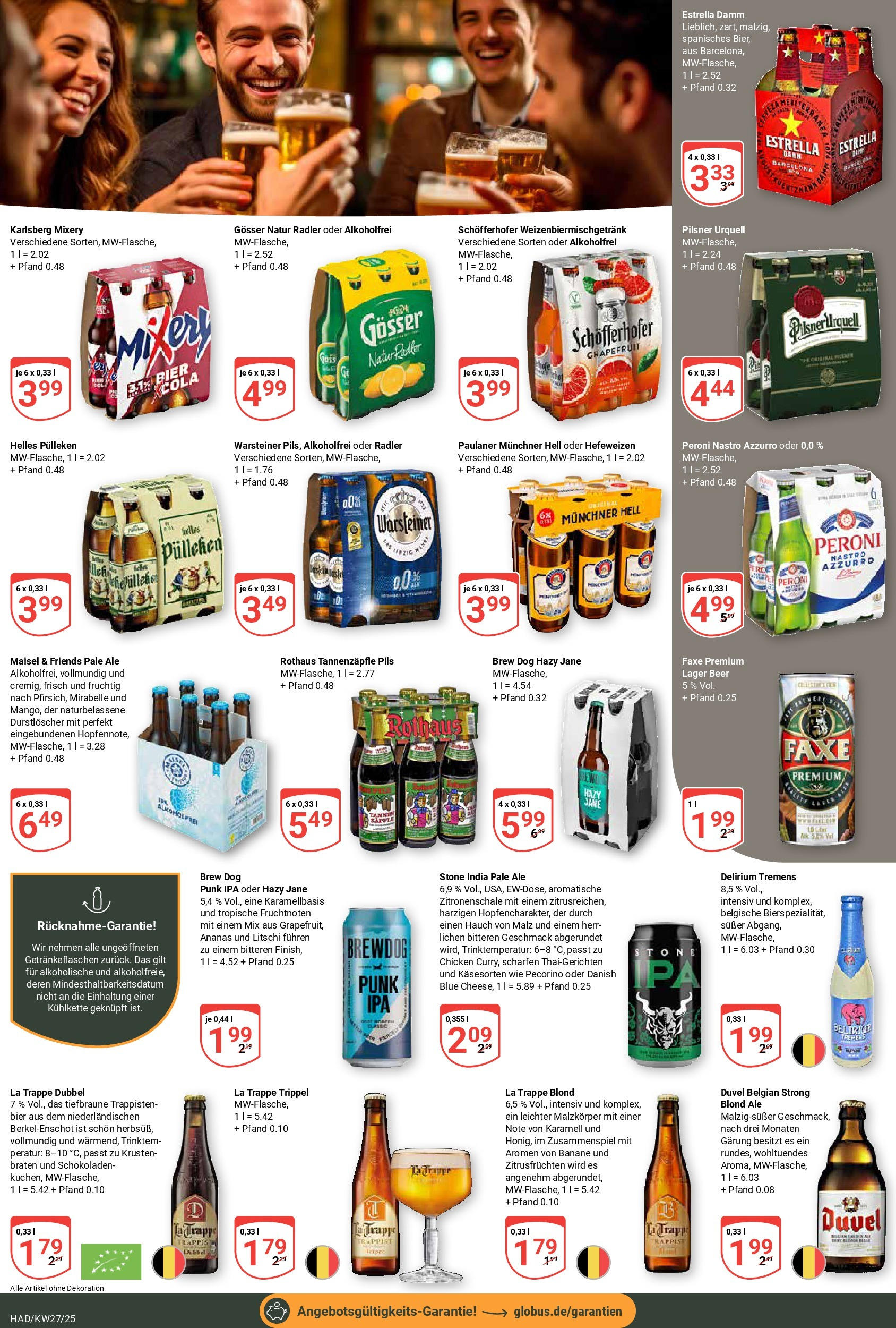 Globus prospekt Halle (saale)	 (ab 29.06.2025) » Angebote online | Seite: 20 | Produkte: Pils, Pilsner urquell, Warsteiner, Mixery