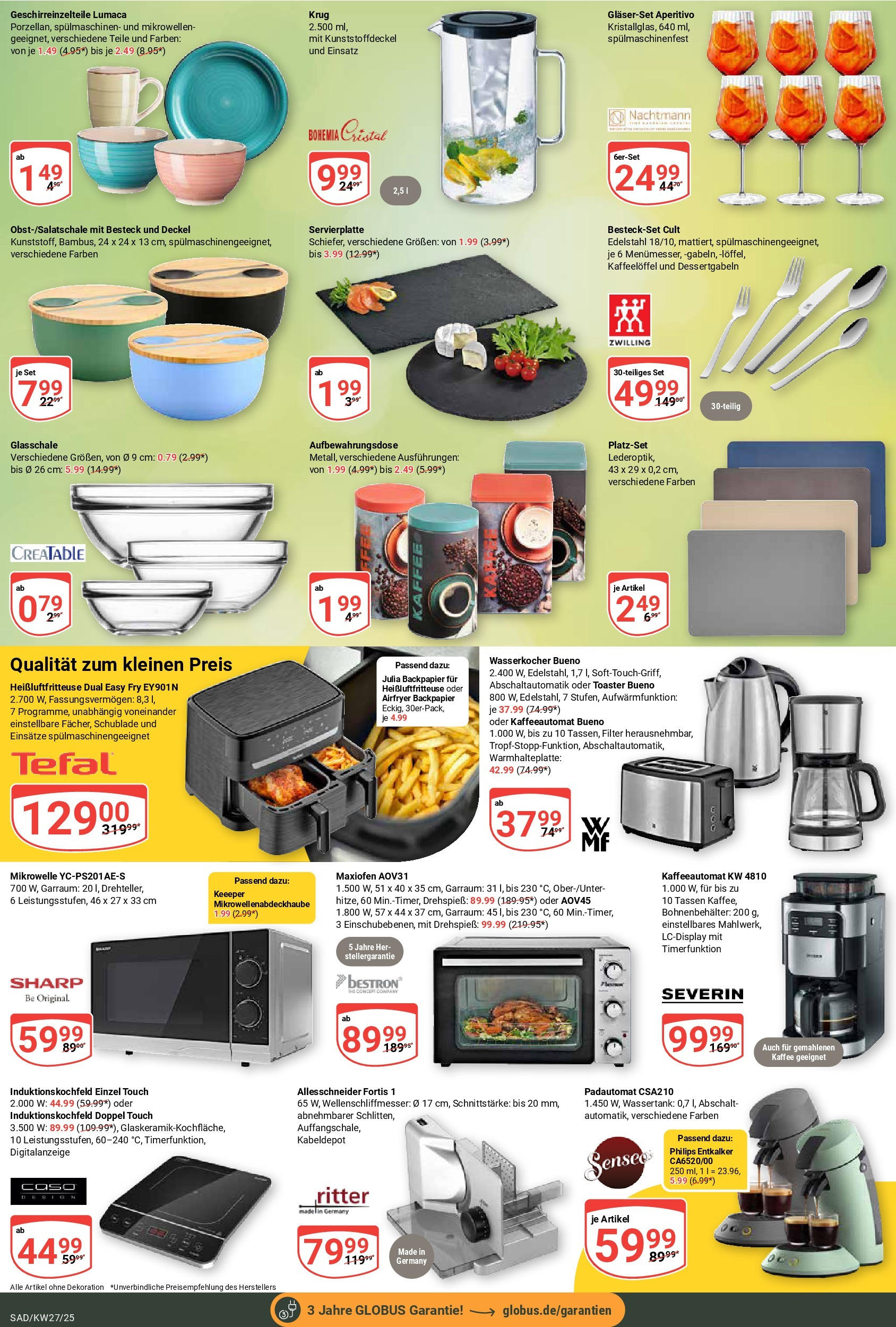 Globus prospekt Schwandorf	 (ab 29.06.2025) » Angebote online | Seite: 23 | Produkte: Philips, Mikrowelle, Toaster, Heißluftfritteuse