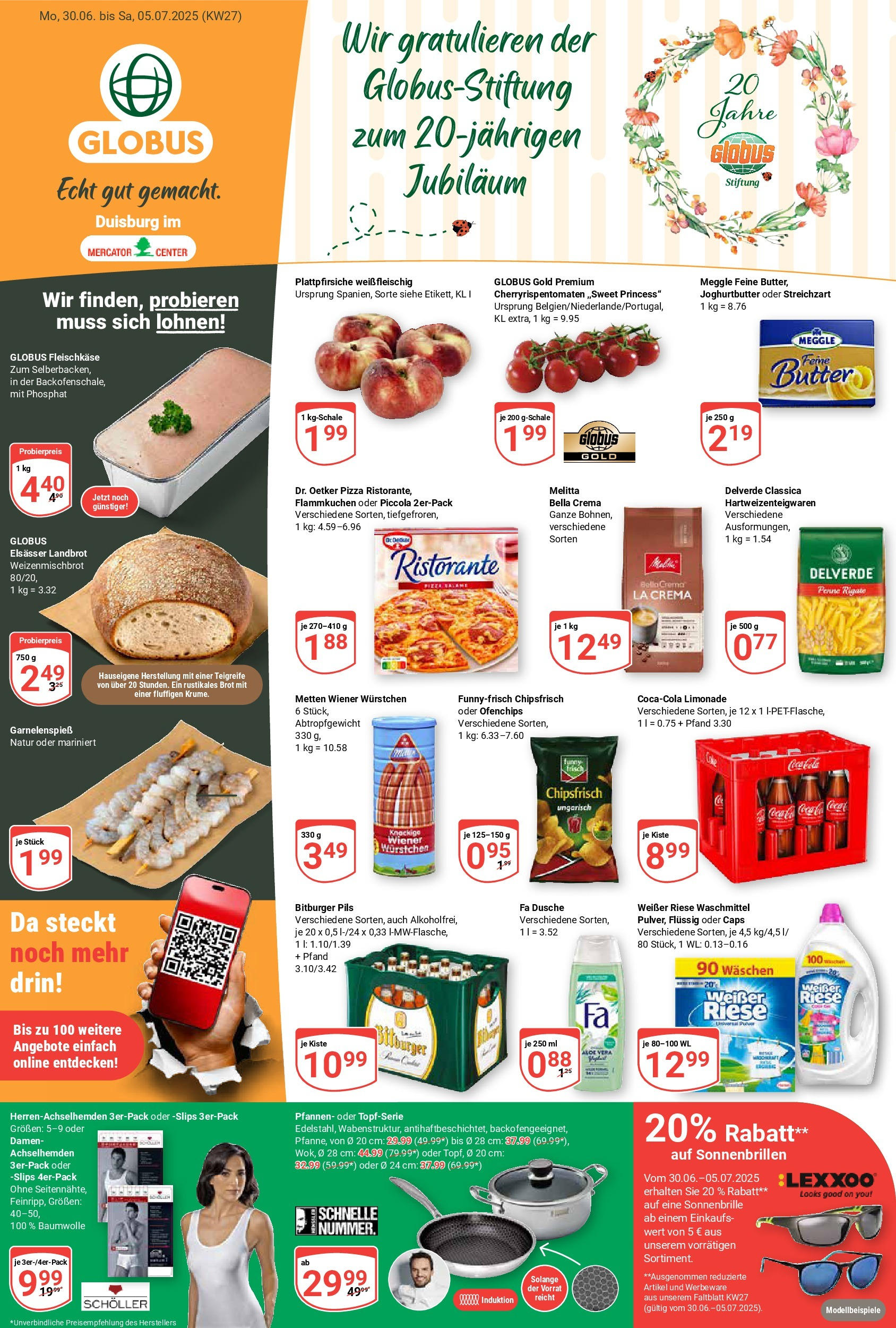 Globus prospekt Duisburg	 (ab 29.06.2025) » Angebote online | Seite: 5 | Produkte: Pils, Waschmittel, Shower Gel, Pasta