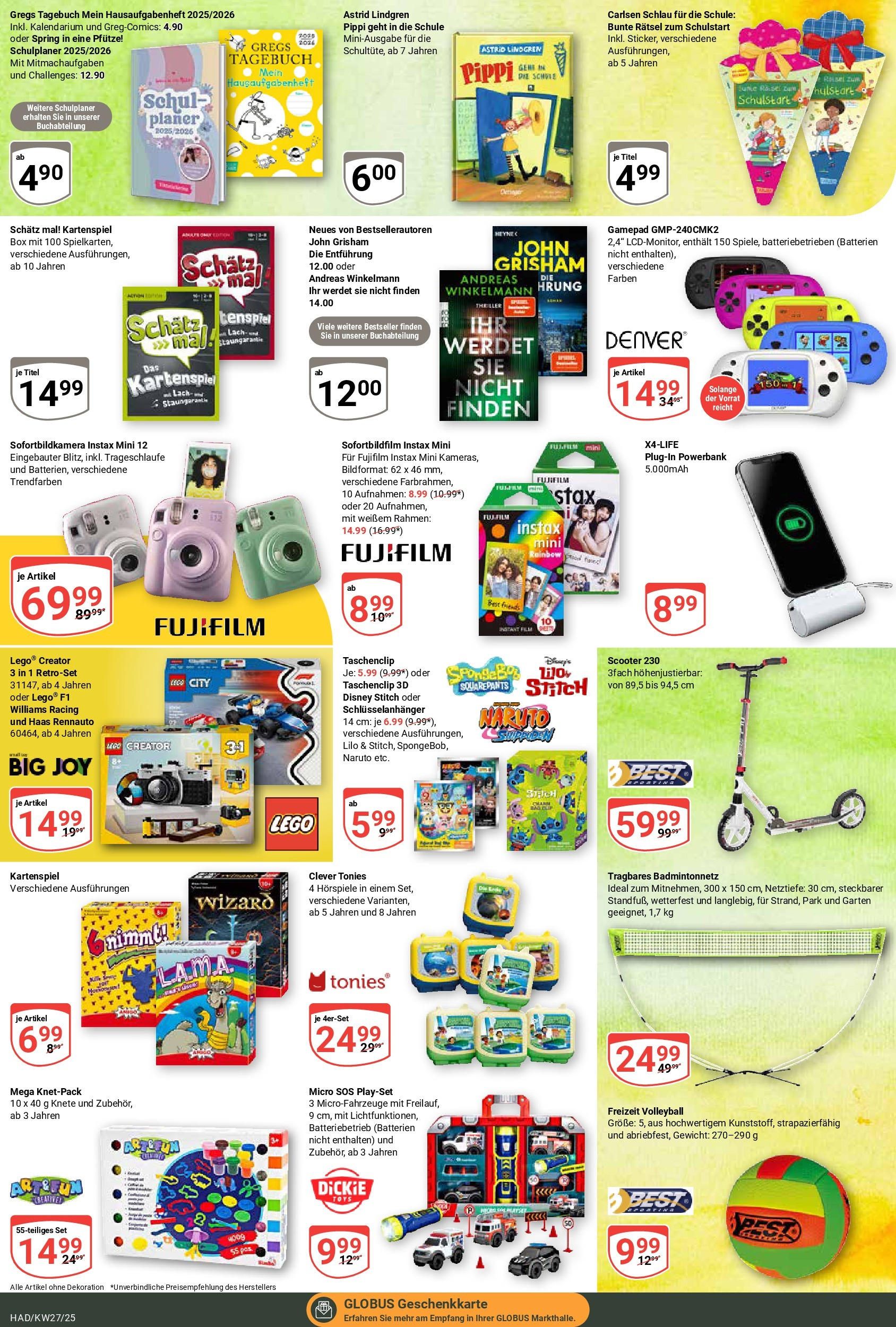 Globus prospekt Halle (saale)	 (ab 29.06.2025) » Angebote online | Seite: 26 | Produkte: Gewicht, Batterien, Powerbank, Audio