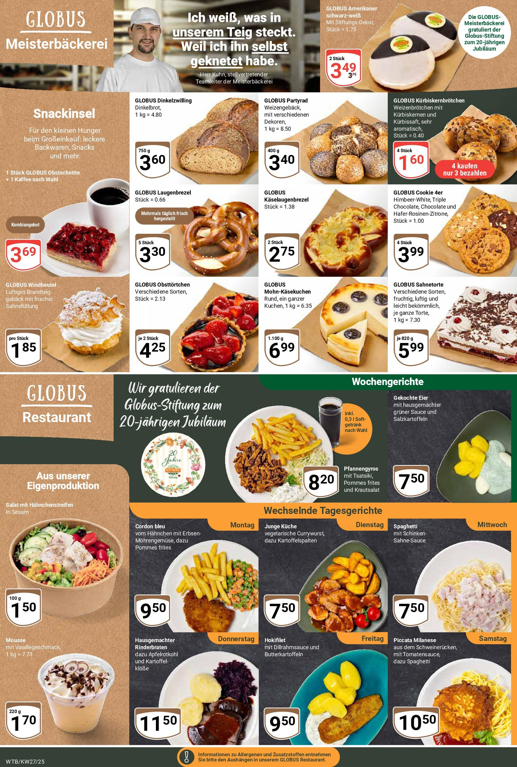 Globus prospekt Wächtersbach	 (ab 29.06.2025) » Angebote online | Seite: 16 | Produkte: Eier, Kuchen, Sahne, Erbsen
