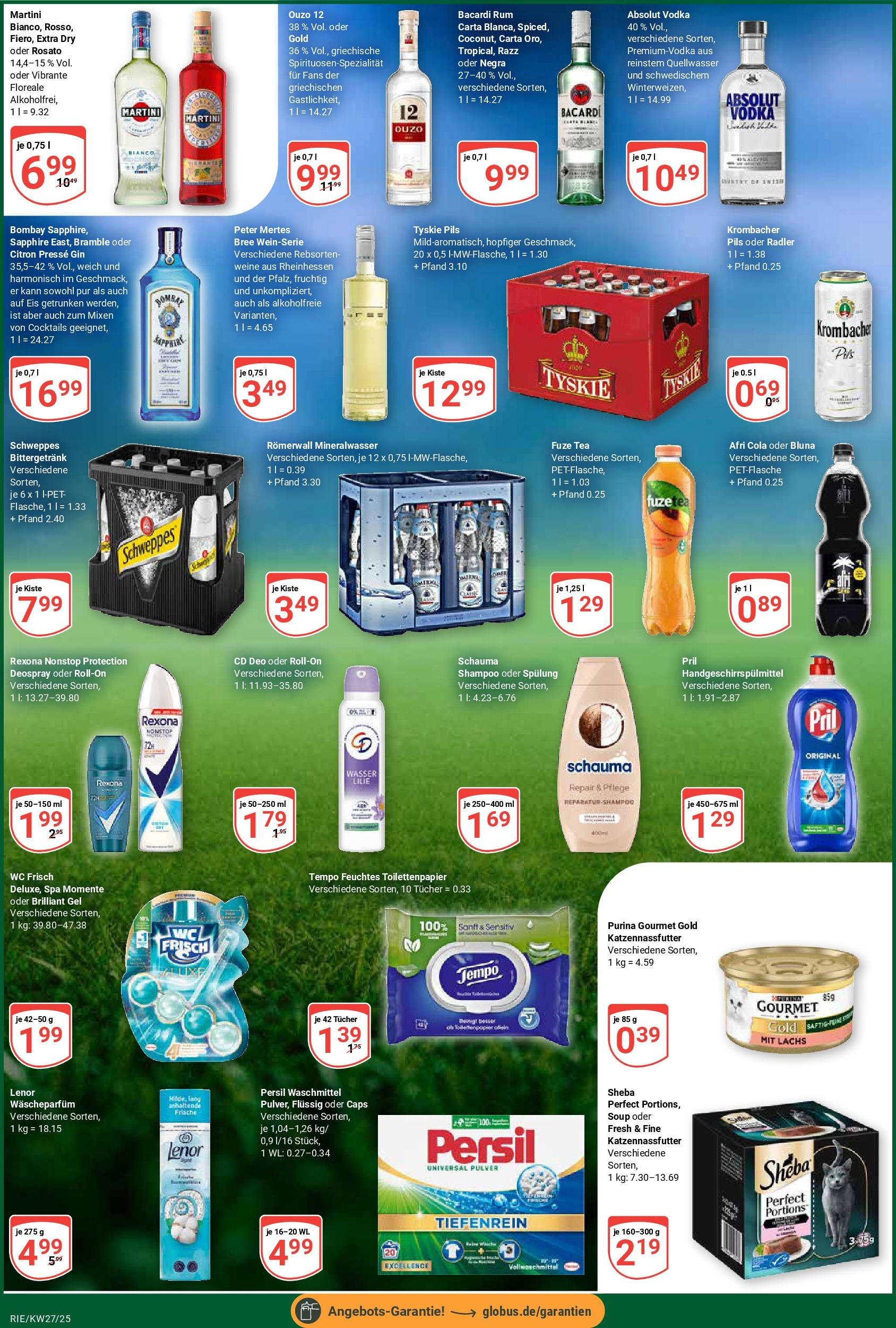 Globus prospekt Bochum-Riemke	 (ab 29.06.2025) » Angebote online | Seite: 9 | Produkte: Presse, Mineralwasser, Purina gourmet gold, Toilettenpapier