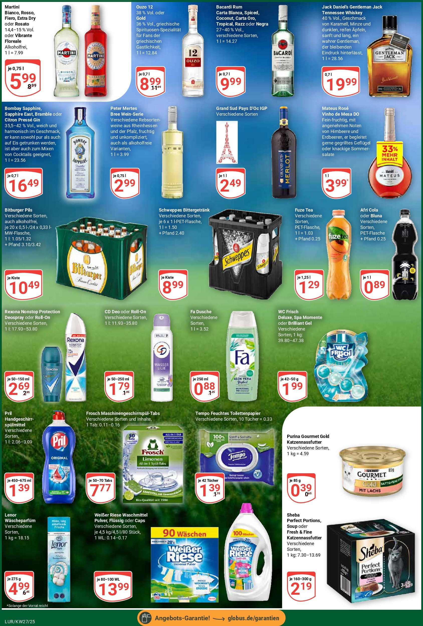 Globus prospekt Hamburg	 (ab 29.06.2025) » Angebote online | Seite: 13 | Produkte: Dusche, Bree, Waschmittel, Pril