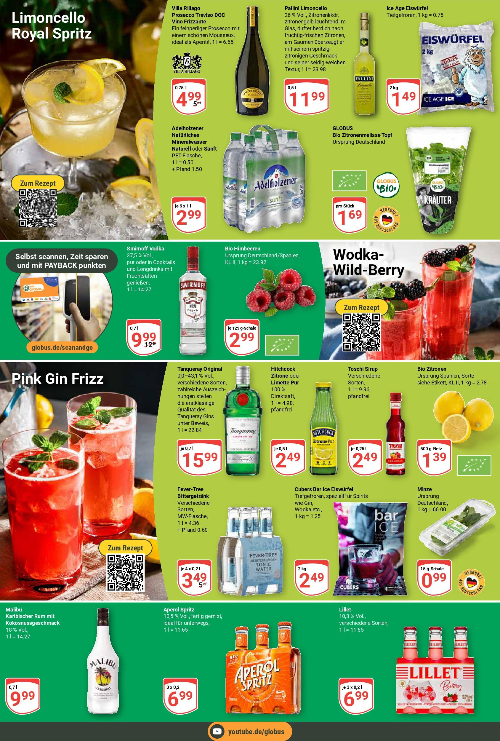 Globus prospekt Plattling	 (ab 29.06.2025) » Angebote online | Seite: 18 | Produkte: Prosecco, Vodka, Gin, Wodka