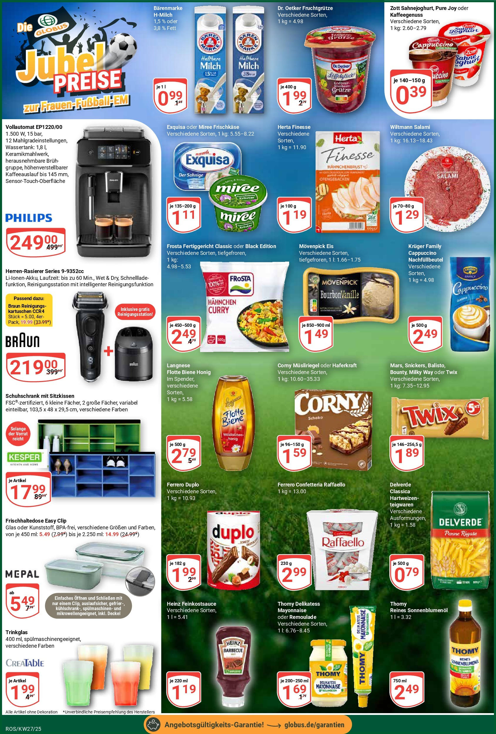 Globus prospekt Lambrechtshagen	 (ab 29.06.2025) » Angebote online | Seite: 6 | Produkte: Hahnchen, Ferrero duplo, Movenpick eis, Pasta