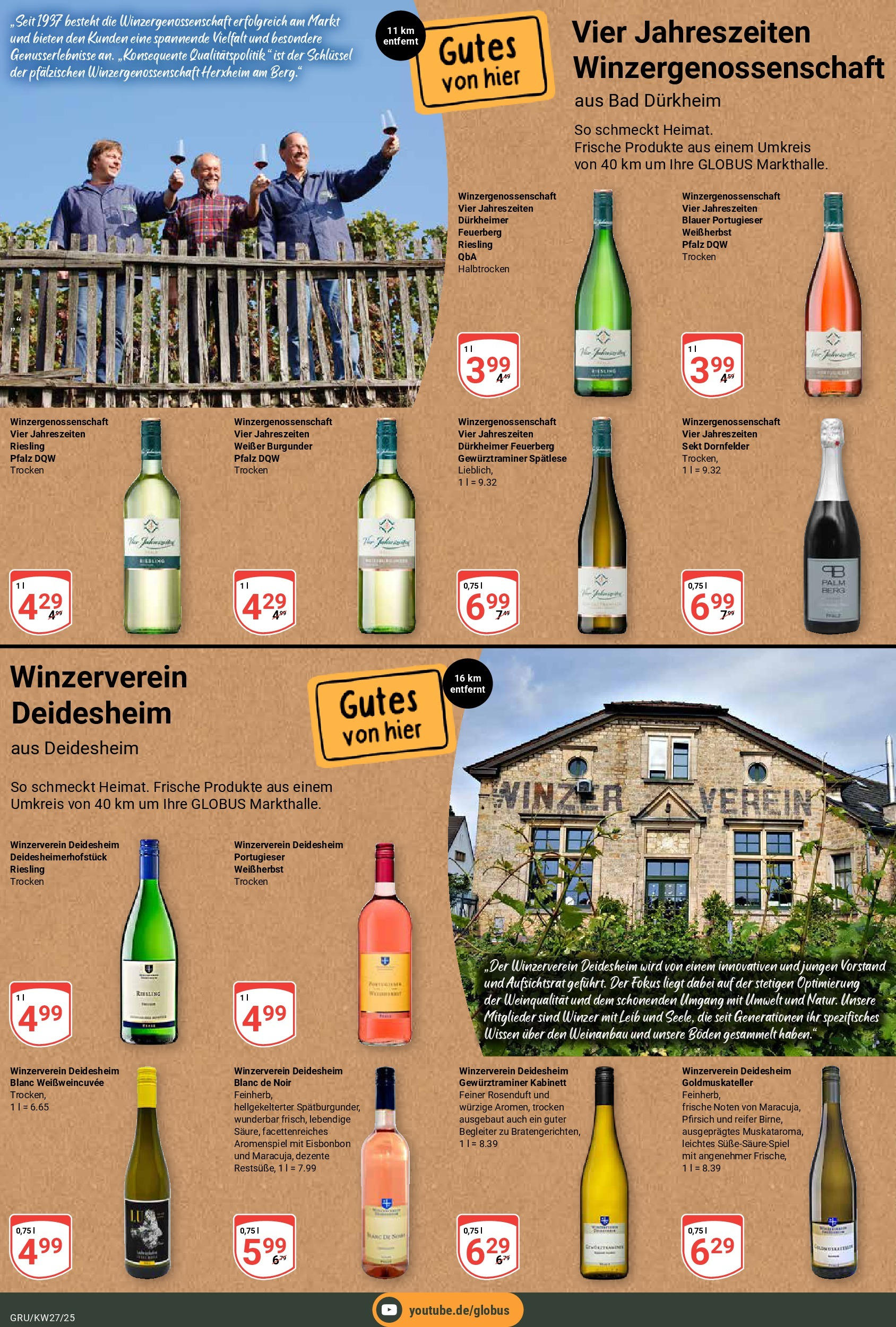 Globus prospekt Grünstadt	 (ab 29.06.2025) » Angebote online | Seite: 23 | Produkte: Sekt, Bad, Pfirsich