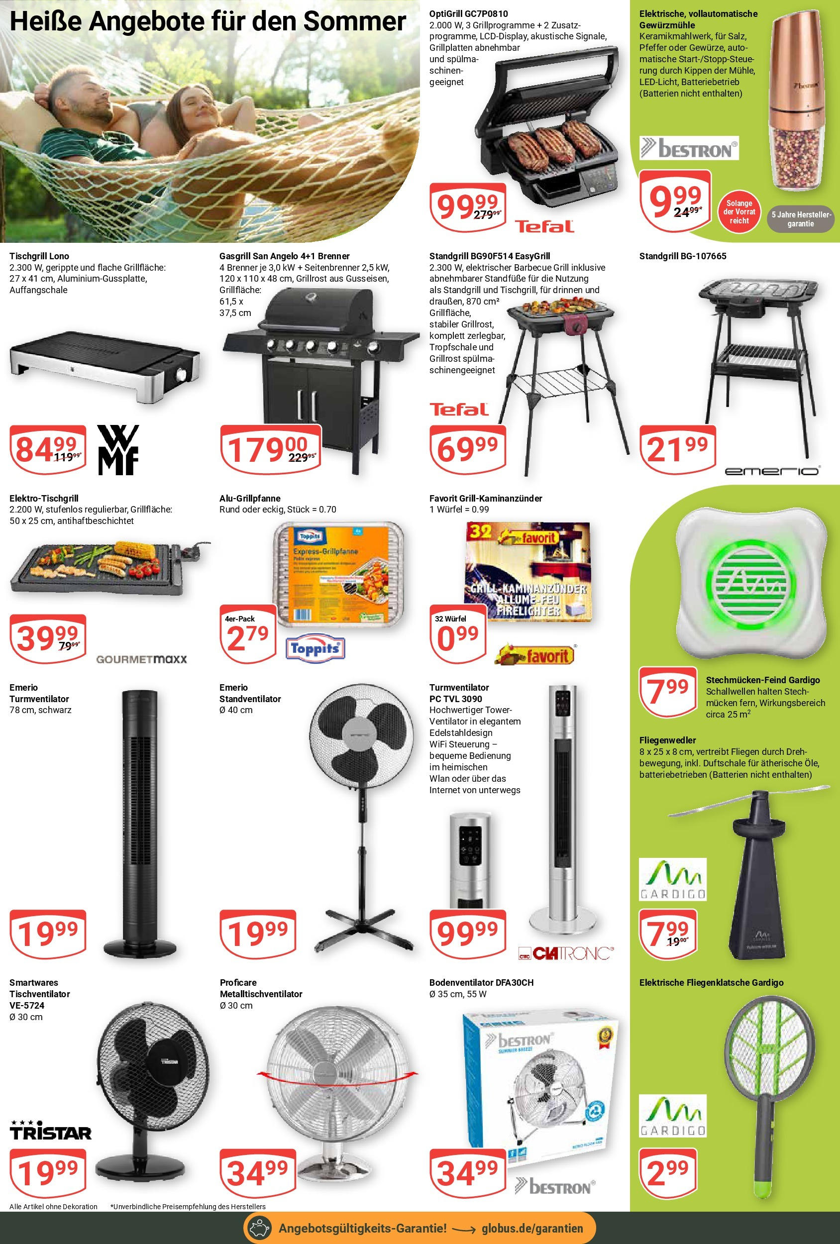 Globus prospekt Tönisvorst	 (ab 29.06.2025) » Angebote online | Seite: 24 | Produkte: Grill, Batterien, Turmventilator, PC