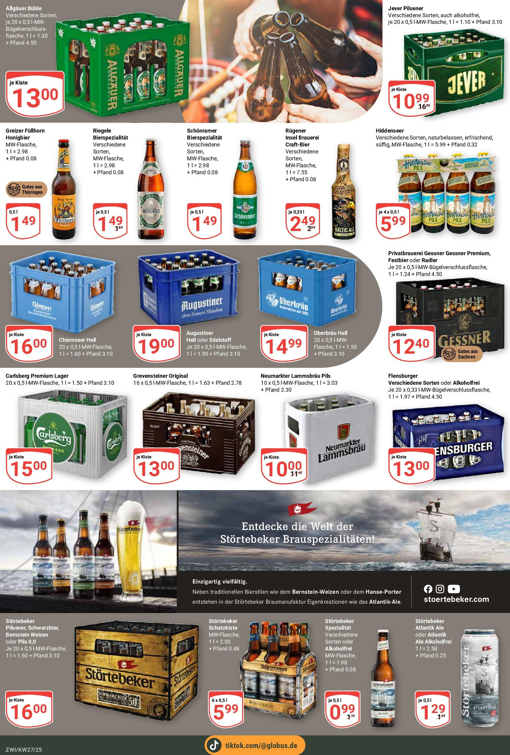 Globus prospekt Zwickau	 (ab 29.06.2025) » Angebote online | Seite: 21 | Produkte: Carlsberg, Flensburger, Radler, Jever