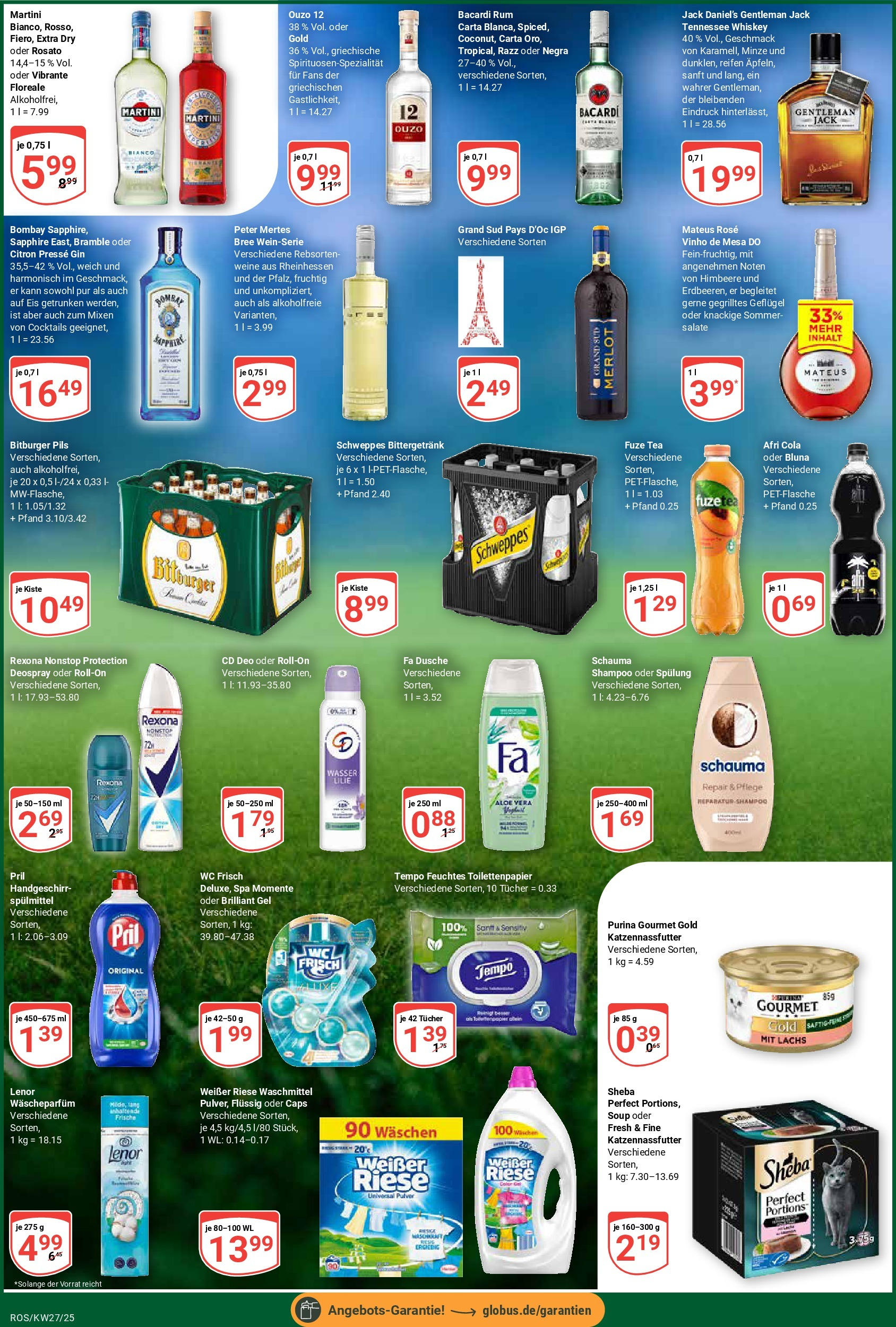 Globus prospekt Lambrechtshagen	 (ab 29.06.2025) » Angebote online | Seite: 7 | Produkte: Rum, Shampoo, Waschmittel, Wc frisch