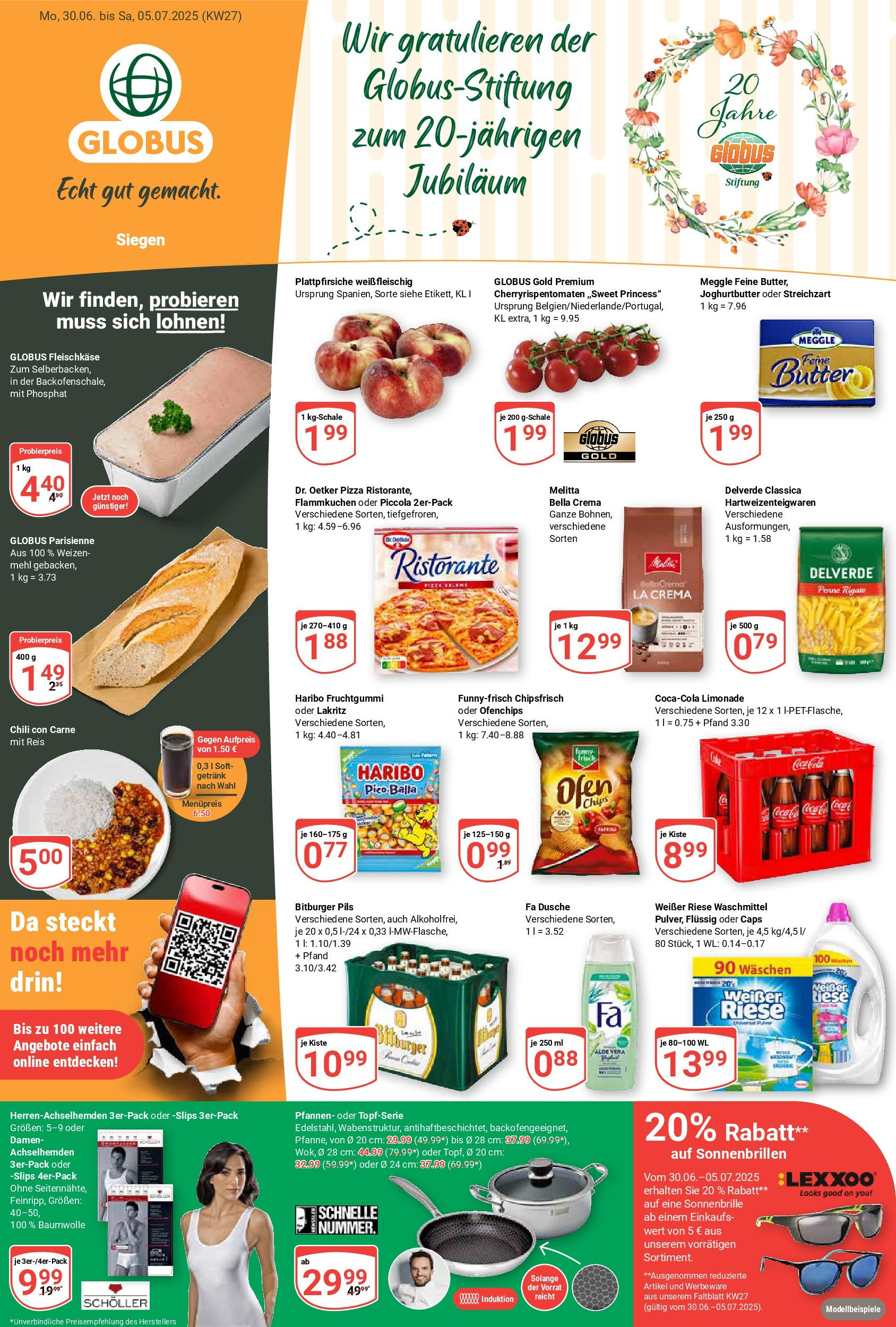 Globus prospekt Siegen	 (ab 29.06.2025) » Angebote online | Seite: 5 | Produkte: Mehl, Waschmittel, Pasta, Reis