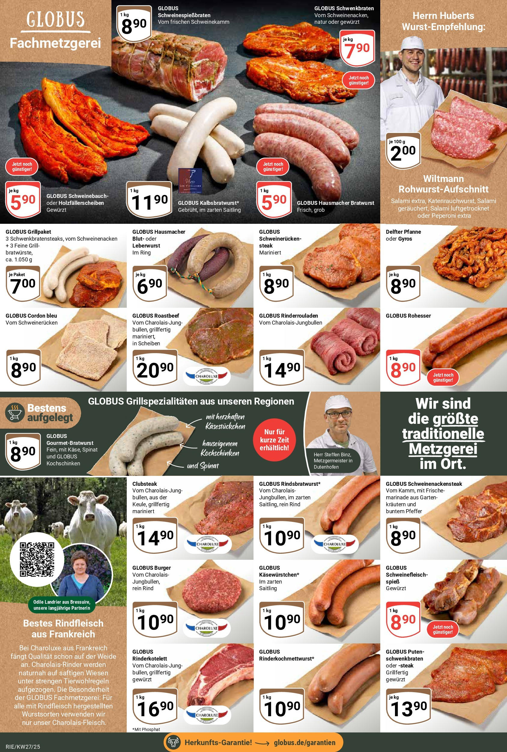 Globus prospekt Bochum-Riemke	 (ab 29.06.2025) » Angebote online | Seite: 13 | Produkte: Grill, Bratwurst, Burger, Roastbeef