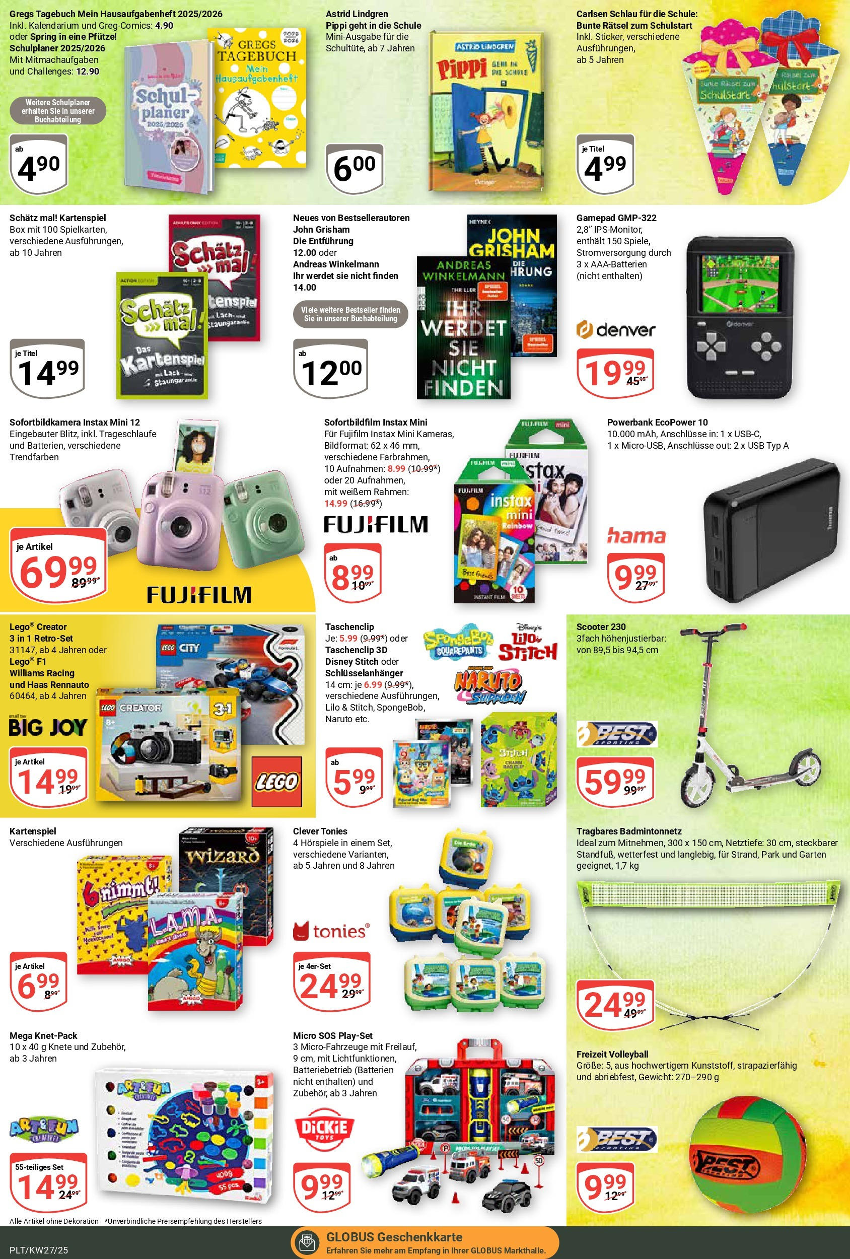 Globus prospekt Plattling	 (ab 29.06.2025) » Angebote online | Seite: 24 | Produkte: USB, Batterien, Box, Scooter
