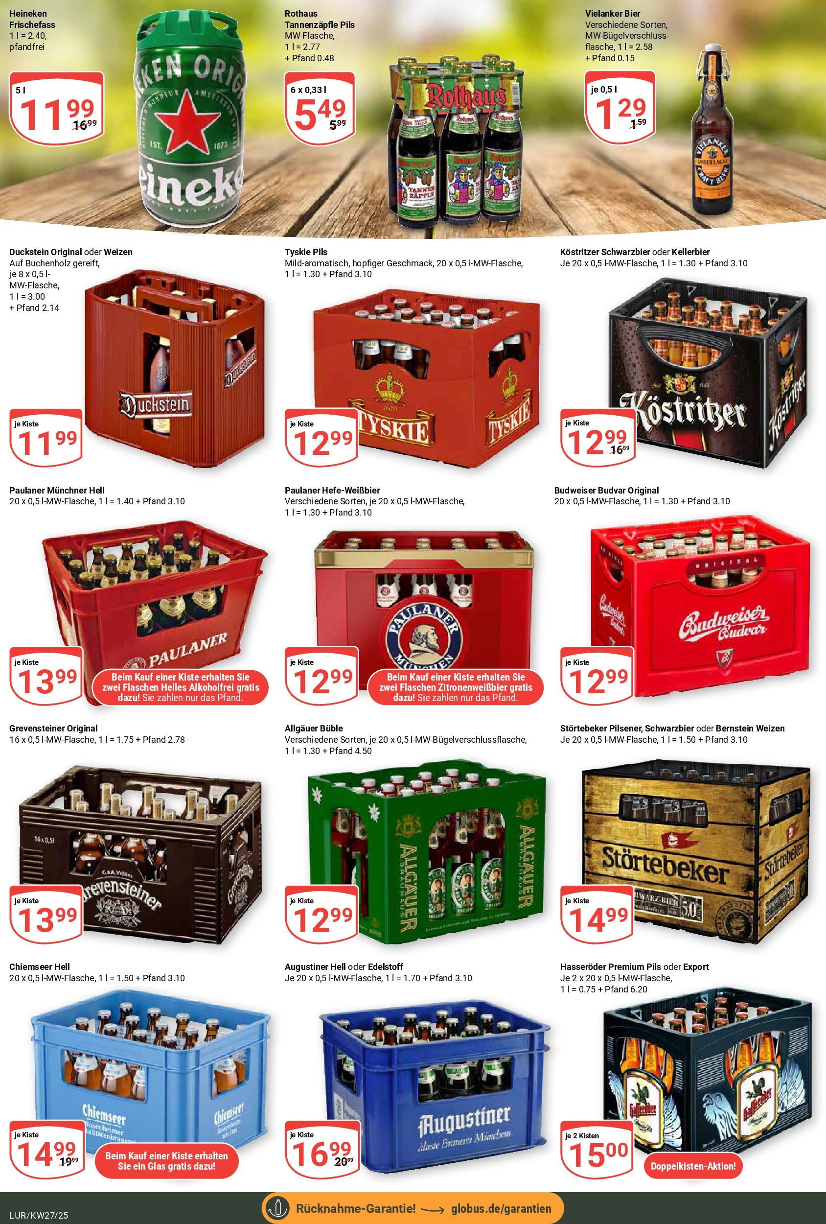 Globus prospekt Hamburg	 (ab 29.06.2025) » Angebote online | Seite: 23 | Produkte: Kostritzer, Bier, Pils, Hasseröder