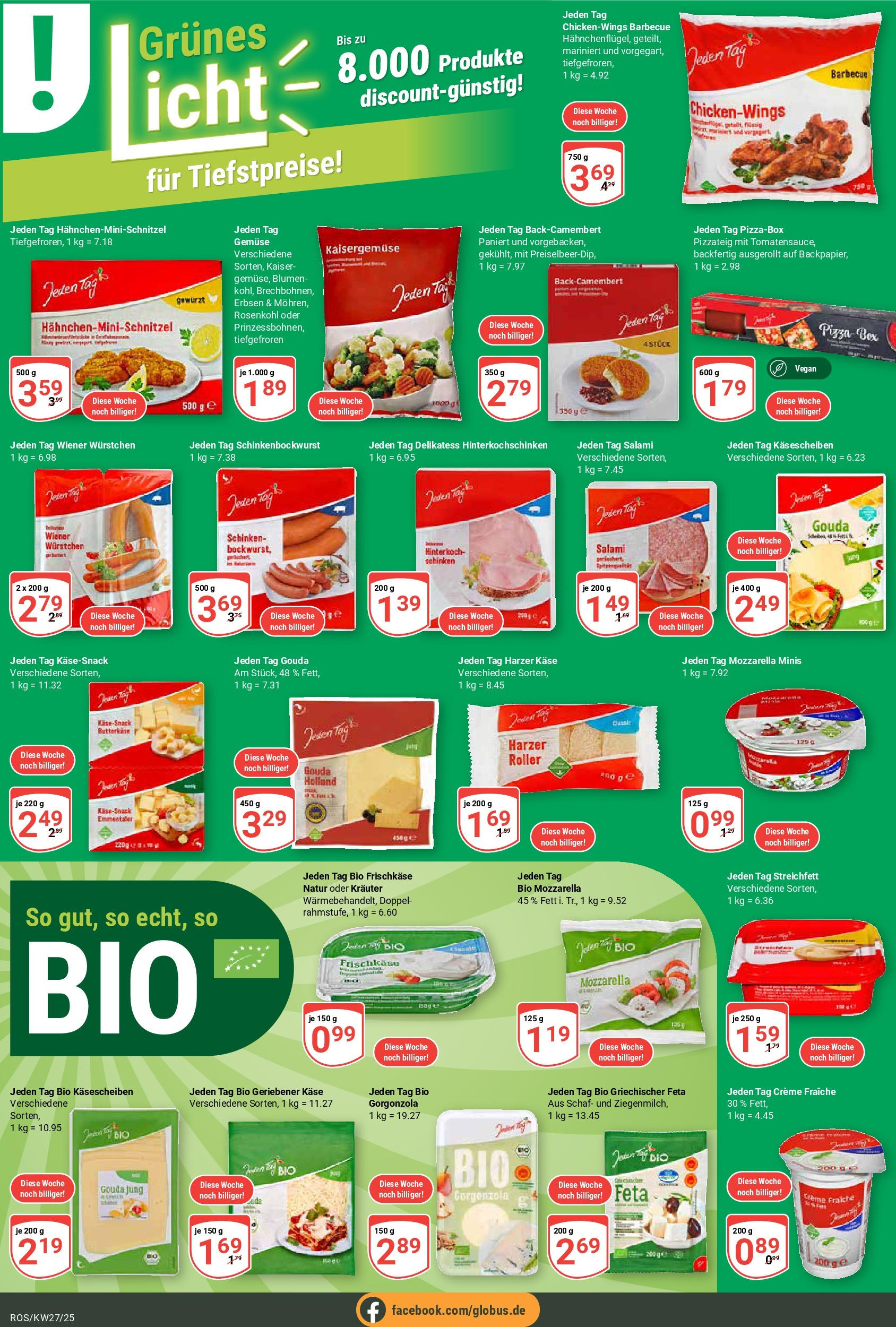 Globus prospekt Lambrechtshagen	 (ab 29.06.2025) » Angebote online | Seite: 13 | Produkte: Käse, Blumen, Creme, Salami
