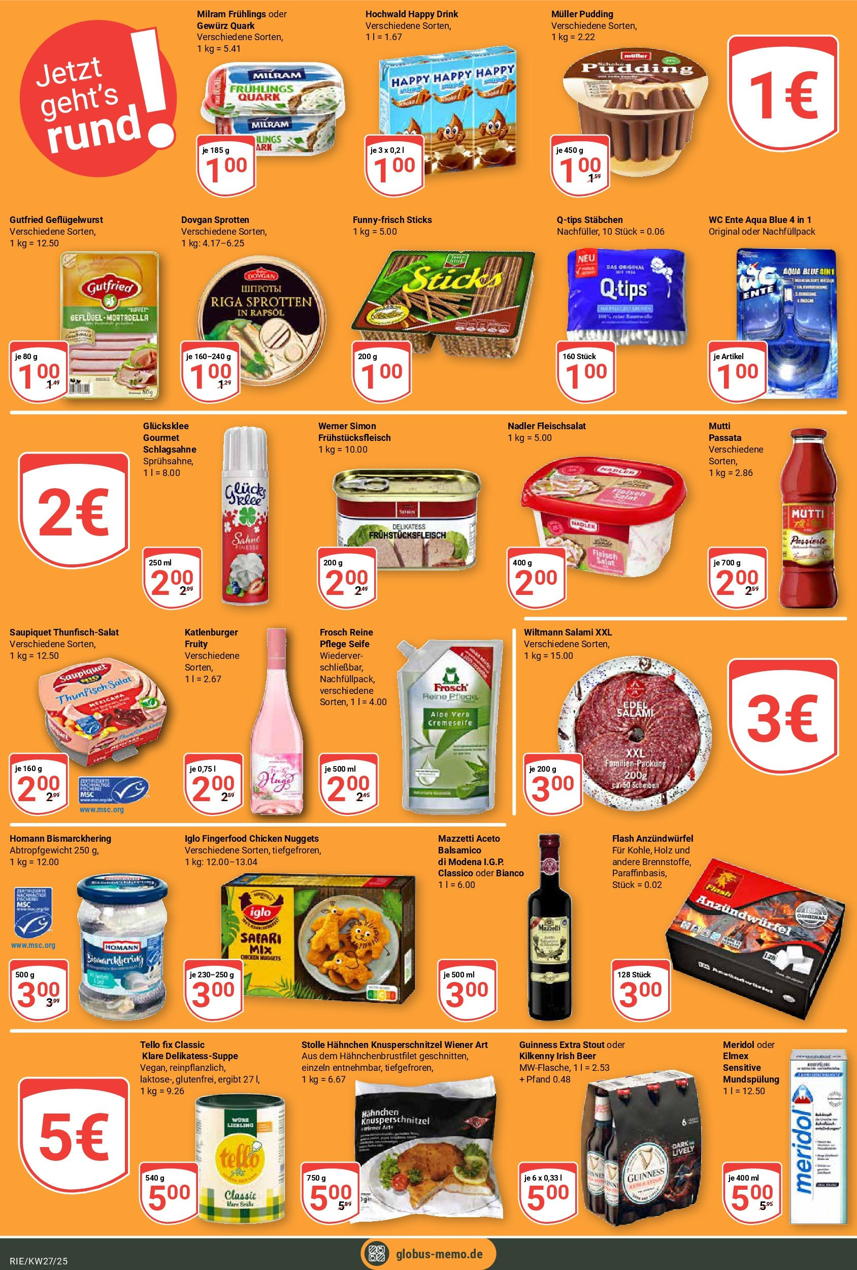 Globus prospekt Bochum-Riemke	 (ab 29.06.2025) » Angebote online | Seite: 17 | Produkte: Hahnchen, Thunfisch, Iglo, Salat
