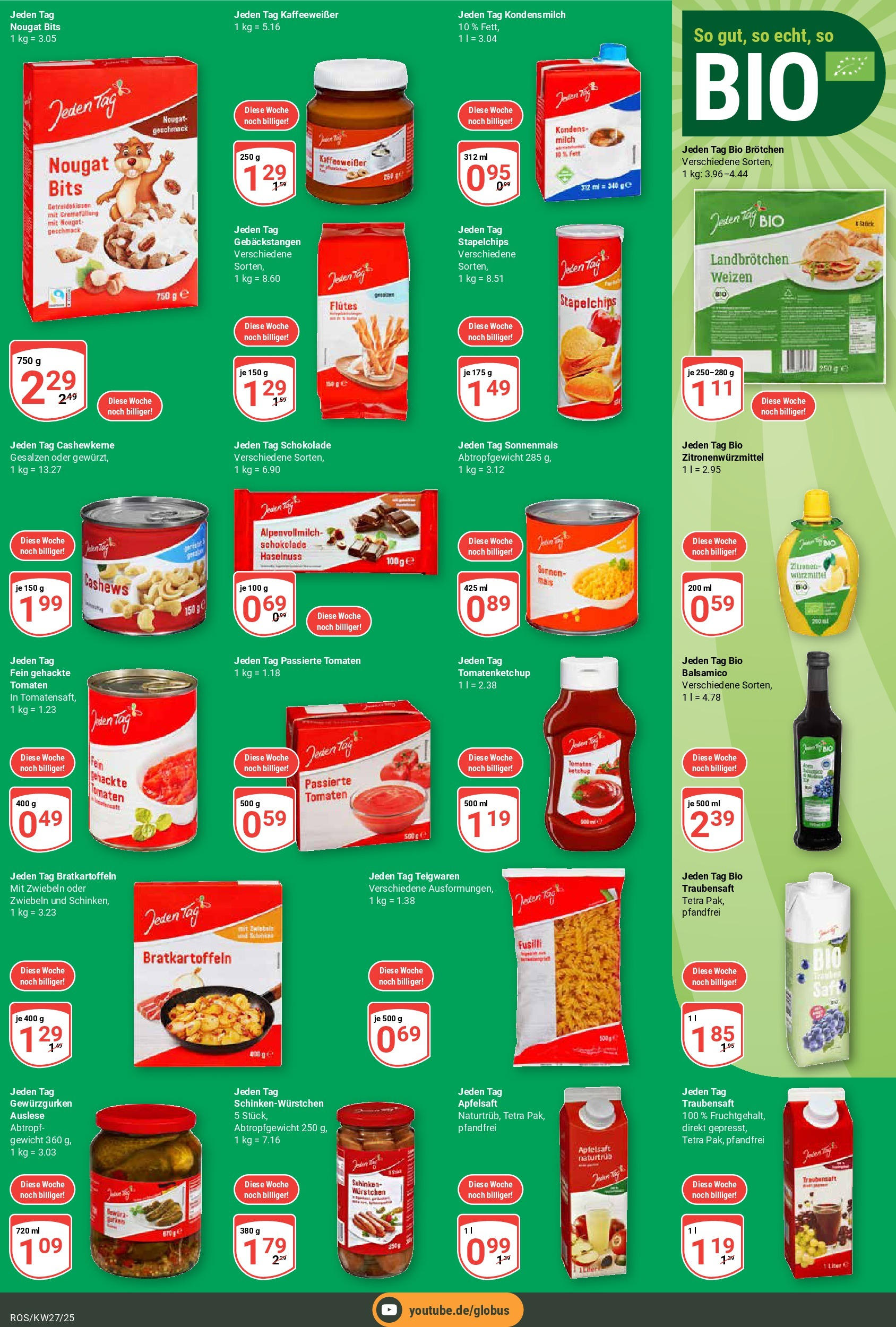 Globus prospekt Lambrechtshagen	 (ab 29.06.2025) » Angebote online | Seite: 14 | Produkte: Gewicht, Milch, Tomaten, Ketchup