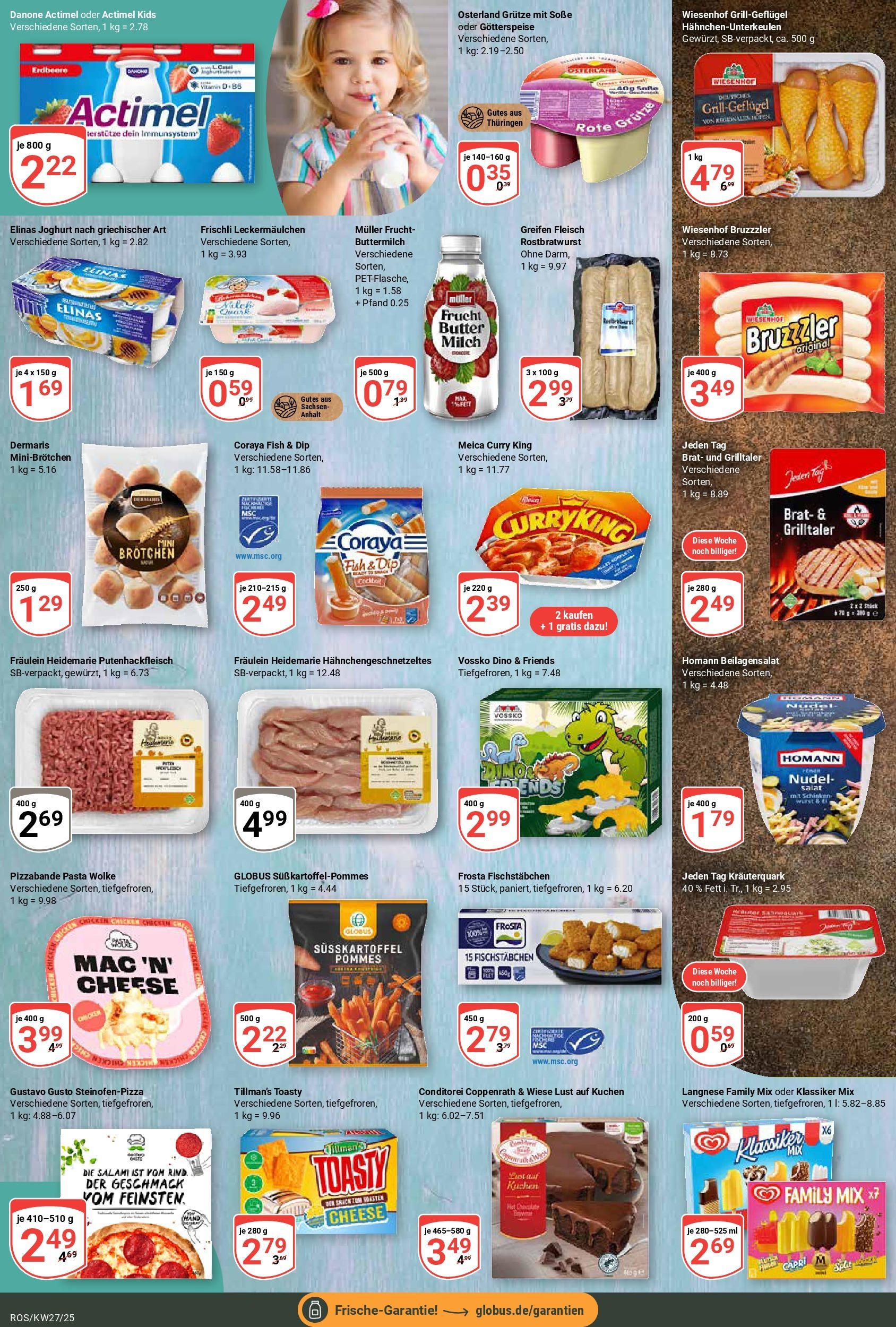 Globus prospekt Lambrechtshagen	 (ab 29.06.2025) » Angebote online | Seite: 15 | Produkte: Langnese, Quark, Fischstabchen, Kuchen