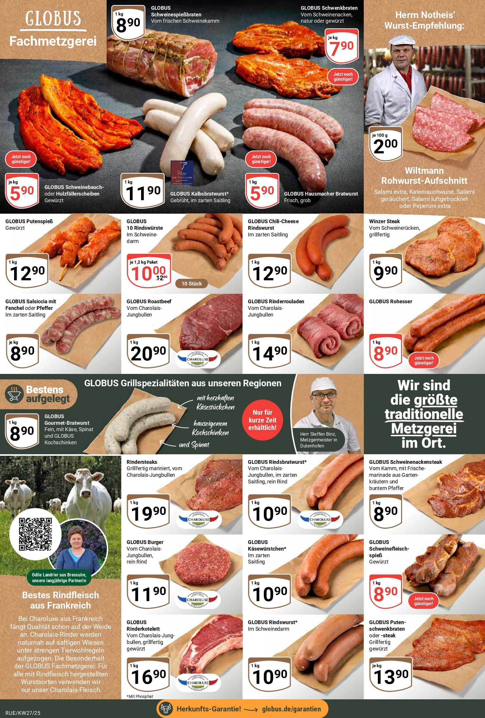 Globus prospekt Rüsselsheim	 (ab 29.06.2025) » Angebote online | Seite: 16 | Produkte: Schweinebauch, Pfeffer, Salami, Schweinefleisch