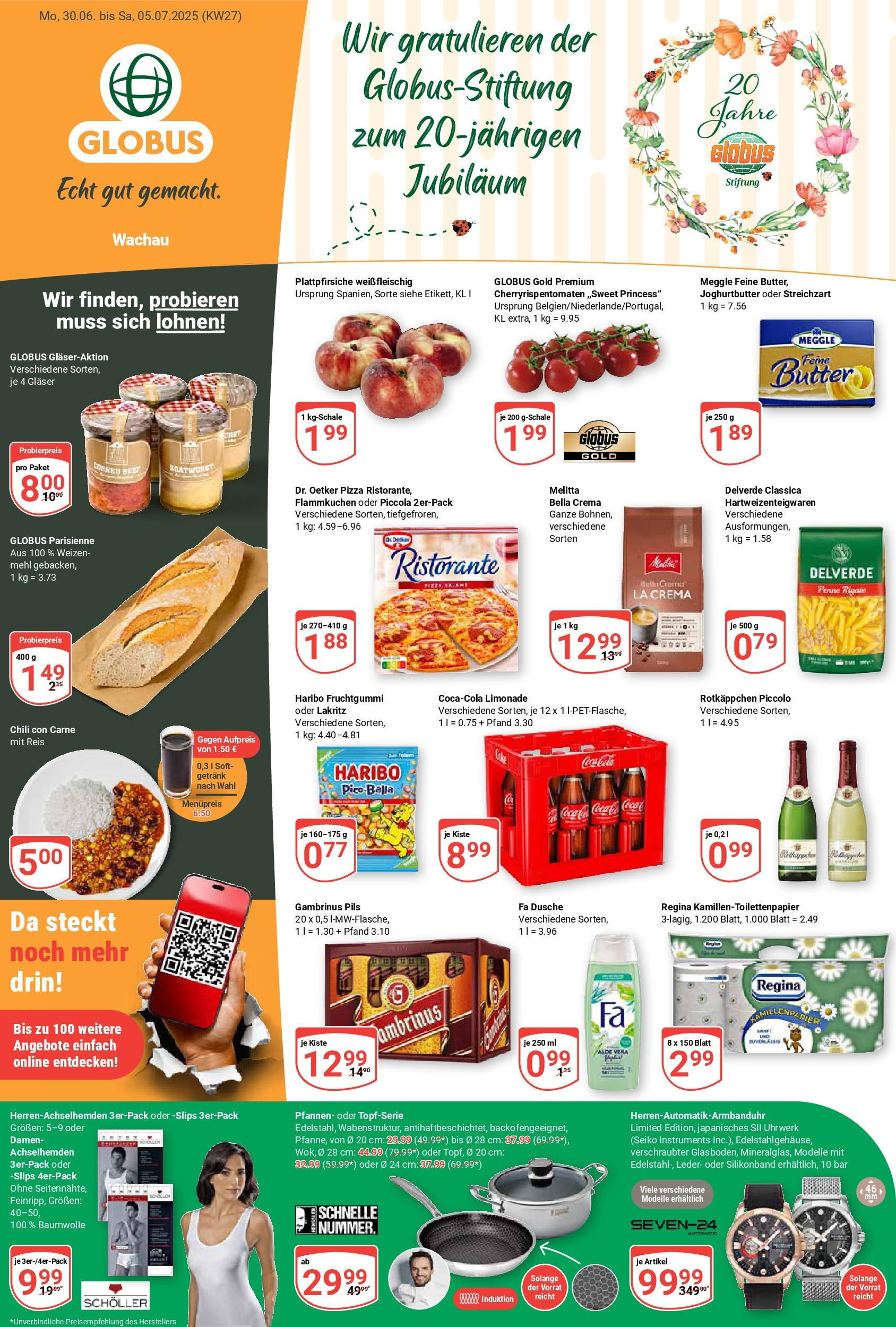 Globus prospekt Markkleeberg	 (ab 29.06.2025) » Angebote online | Seite: 3 | Produkte: Coca cola, Mehl, Butter, Dusche