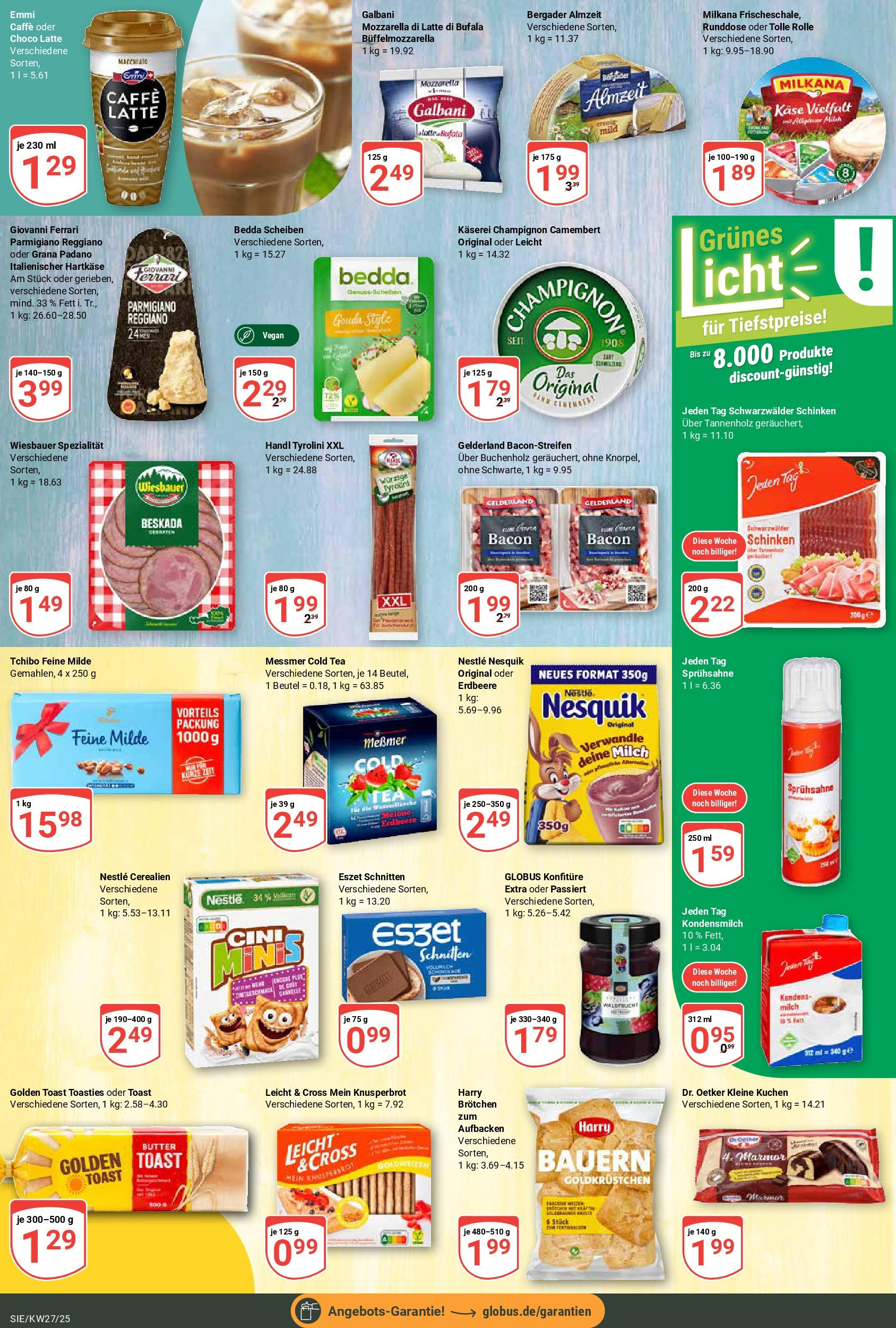 Globus prospekt Siegen	 (ab 29.06.2025) » Angebote online | Seite: 22 | Produkte: Käse, Milkana, Gouda, Schinken