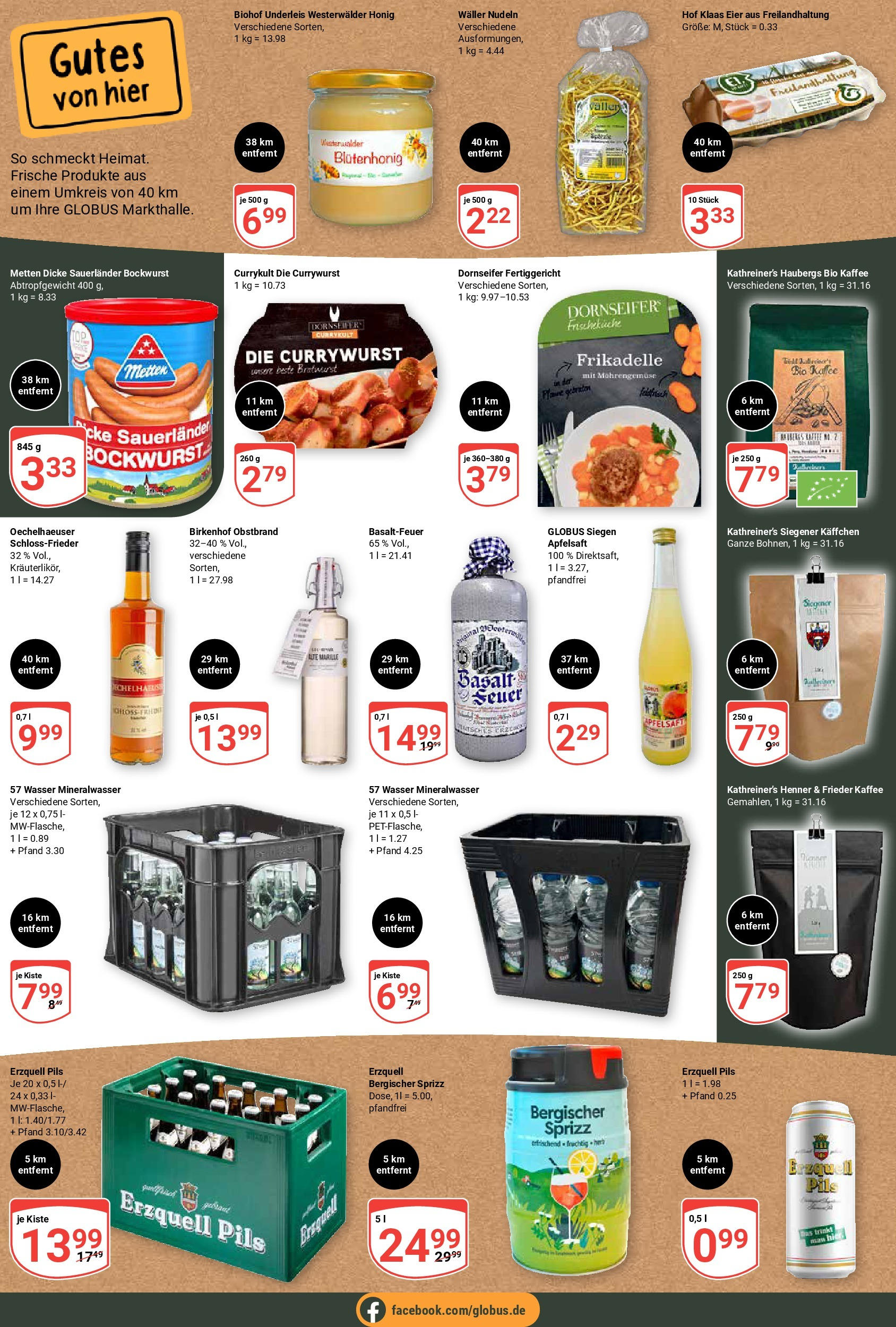 Globus prospekt Siegen	 (ab 29.06.2025) » Angebote online | Seite: 24 | Produkte: Kaffee, Pils, Wasser, Pasta