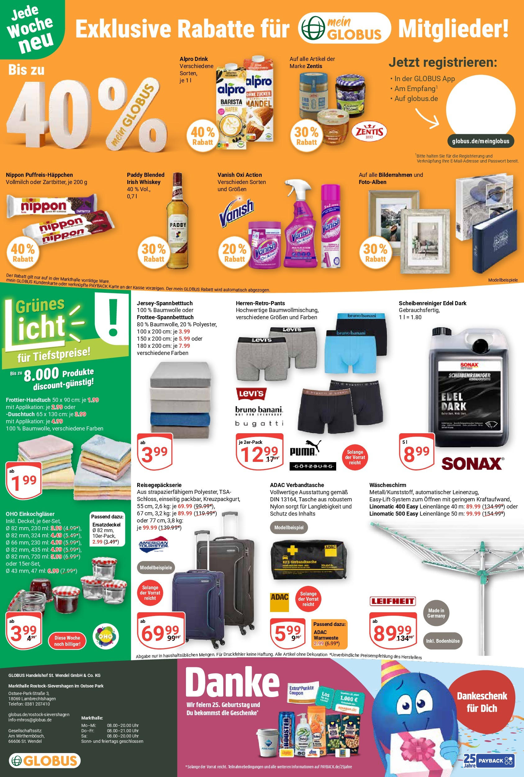 Globus prospekt Lambrechtshagen	 (ab 29.06.2025) » Angebote online | Seite: 27 | Produkte: Tasche, Bilderrahmen, Whiskey, Uhr
