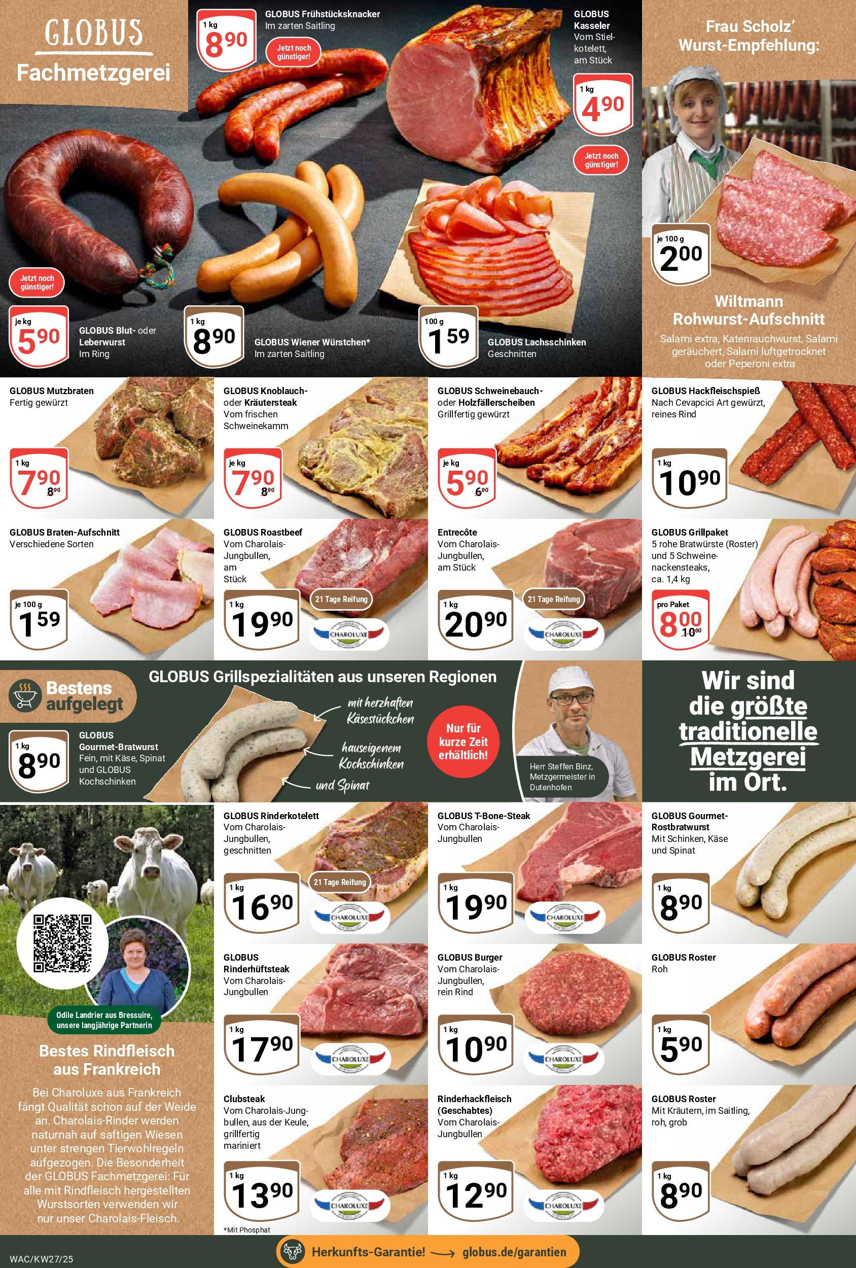 Globus prospekt Markkleeberg	 (ab 29.06.2025) » Angebote online | Seite: 11 | Produkte: Käse, Cevapcici, Roastbeef, Knoblauch