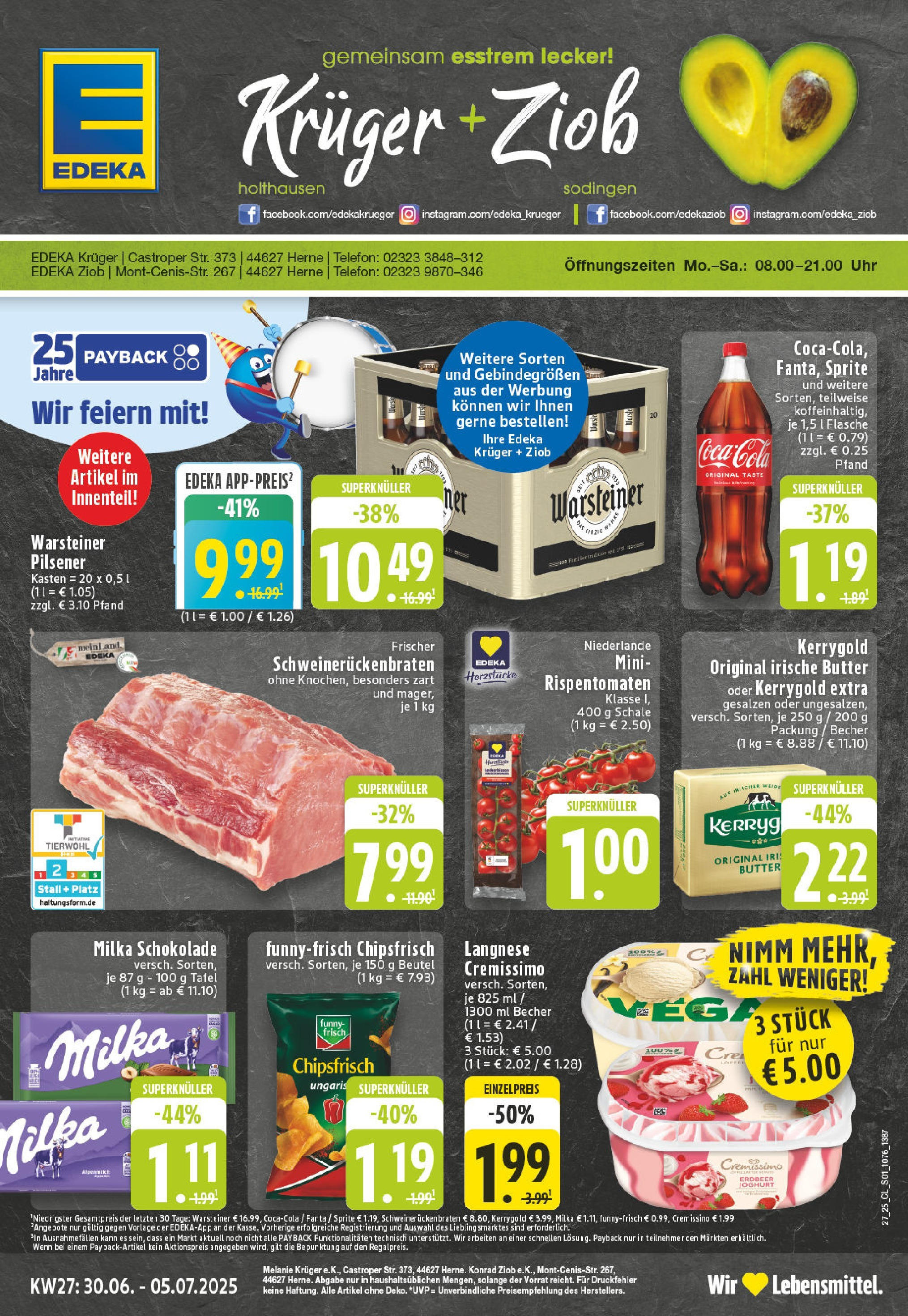 Edeka prospekt Herne-Sodingen	 (ab 29.06.2025) » Angebote Online | Seite: 1