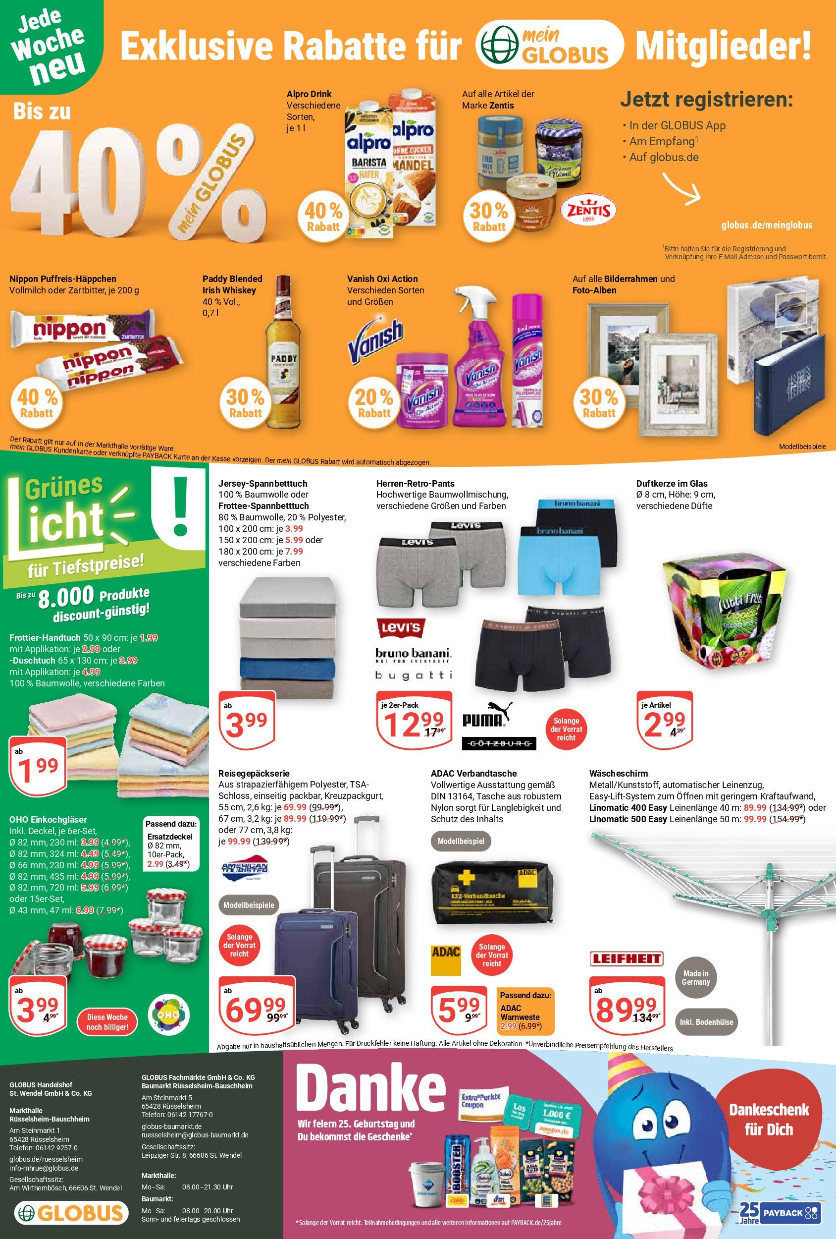 Globus prospekt Rüsselsheim	 (ab 29.06.2025) » Angebote online | Seite: 31 | Produkte: Tasche, Alpro, Whiskey, Telefon