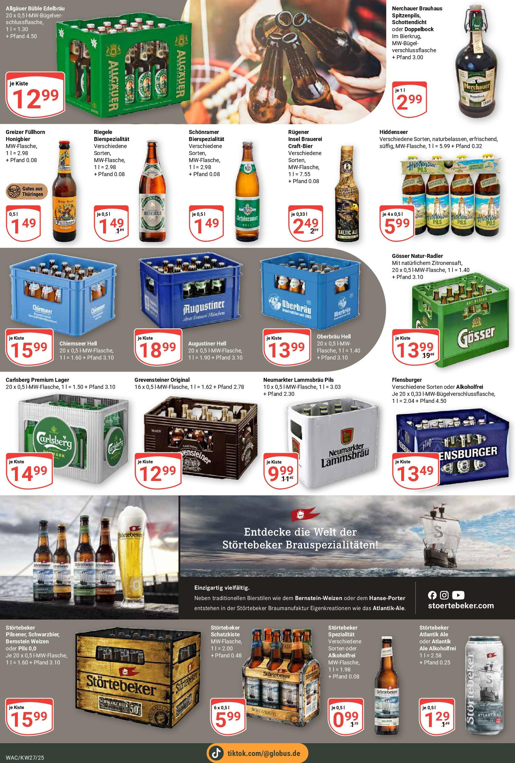 Globus prospekt Markkleeberg	 (ab 29.06.2025) » Angebote online | Seite: 19 | Produkte: Carlsberg, Pils, Flensburger, Radler