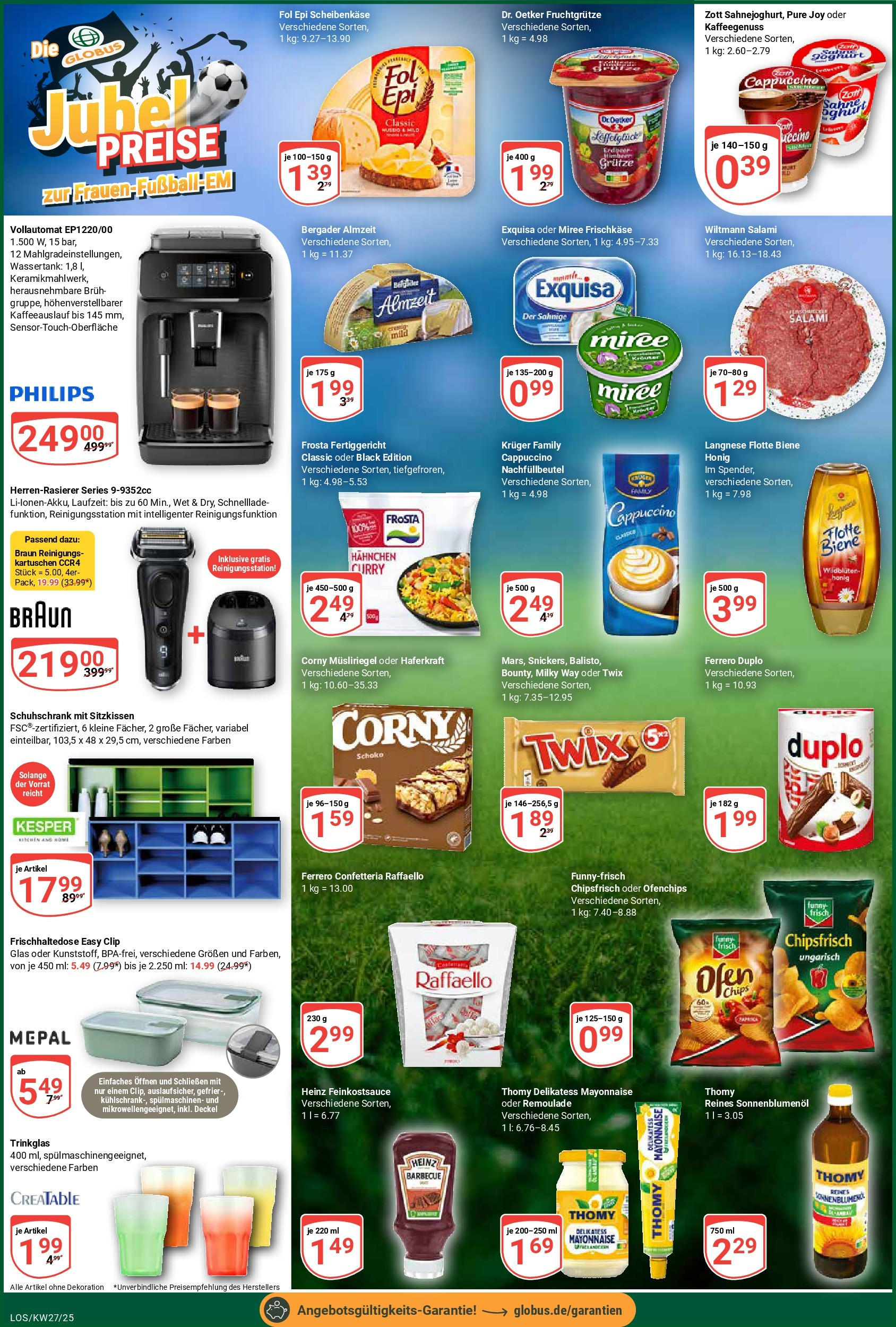 Globus prospekt Losheim Am See	 (ab 29.06.2025) » Angebote online | Seite: 8 | Produkte: Hahnchen, Sonnenblumenol, Exquisa, Mayonnaise