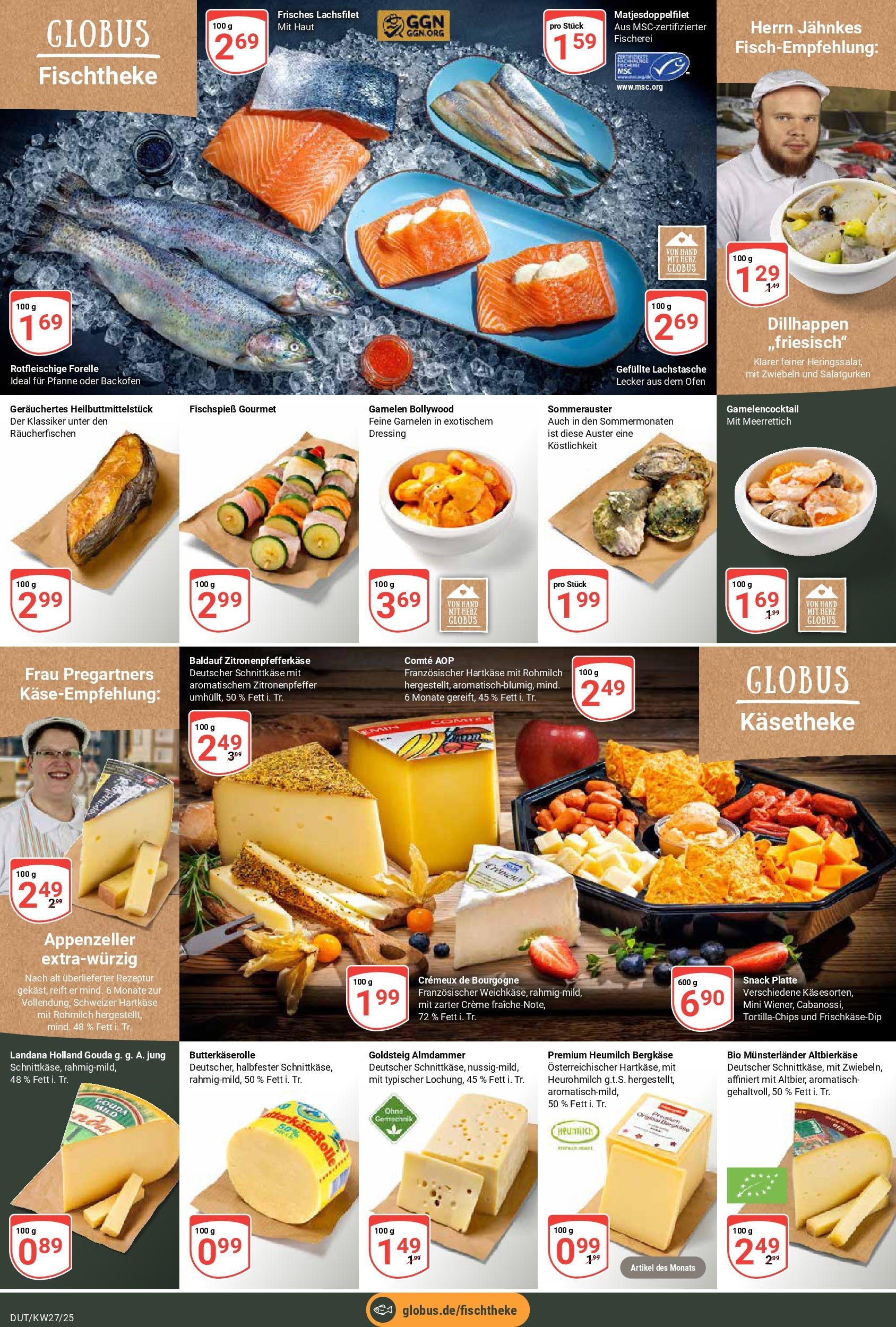 Globus prospekt Wetzlar-Dutenhofen	 (ab 29.06.2025) » Angebote online | Seite: 17 | Produkte: Gouda, Dressing, Garnelen, Creme