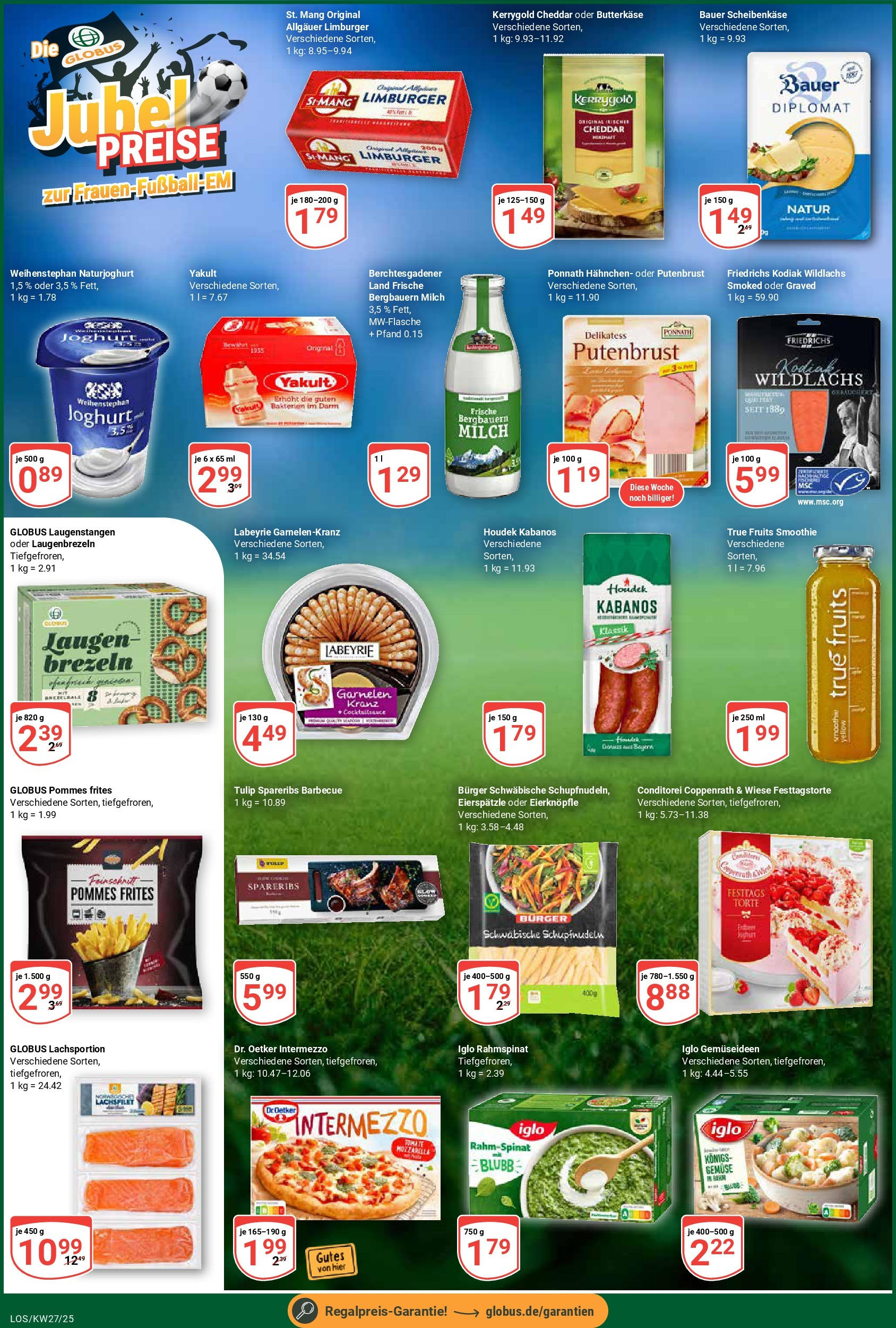 Globus prospekt Losheim Am See	 (ab 29.06.2025) » Angebote online | Seite: 11 | Produkte: Milch, Joghurt, Iglo, Garnelen