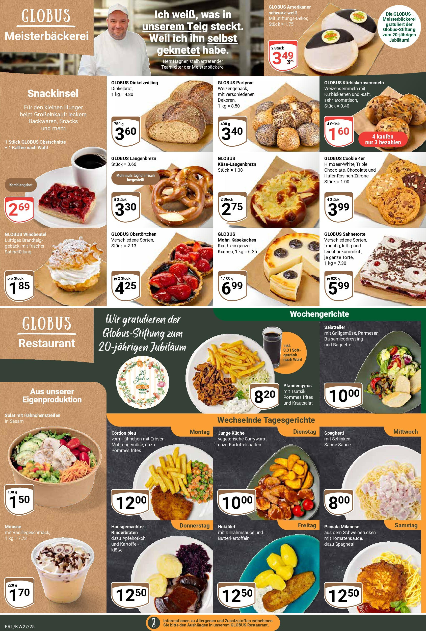 Globus prospekt Freilassing	 (ab 29.06.2025) » Angebote online | Seite: 10 | Produkte: Rinderbraten, Hahnchen, Kaffee, Erbsen