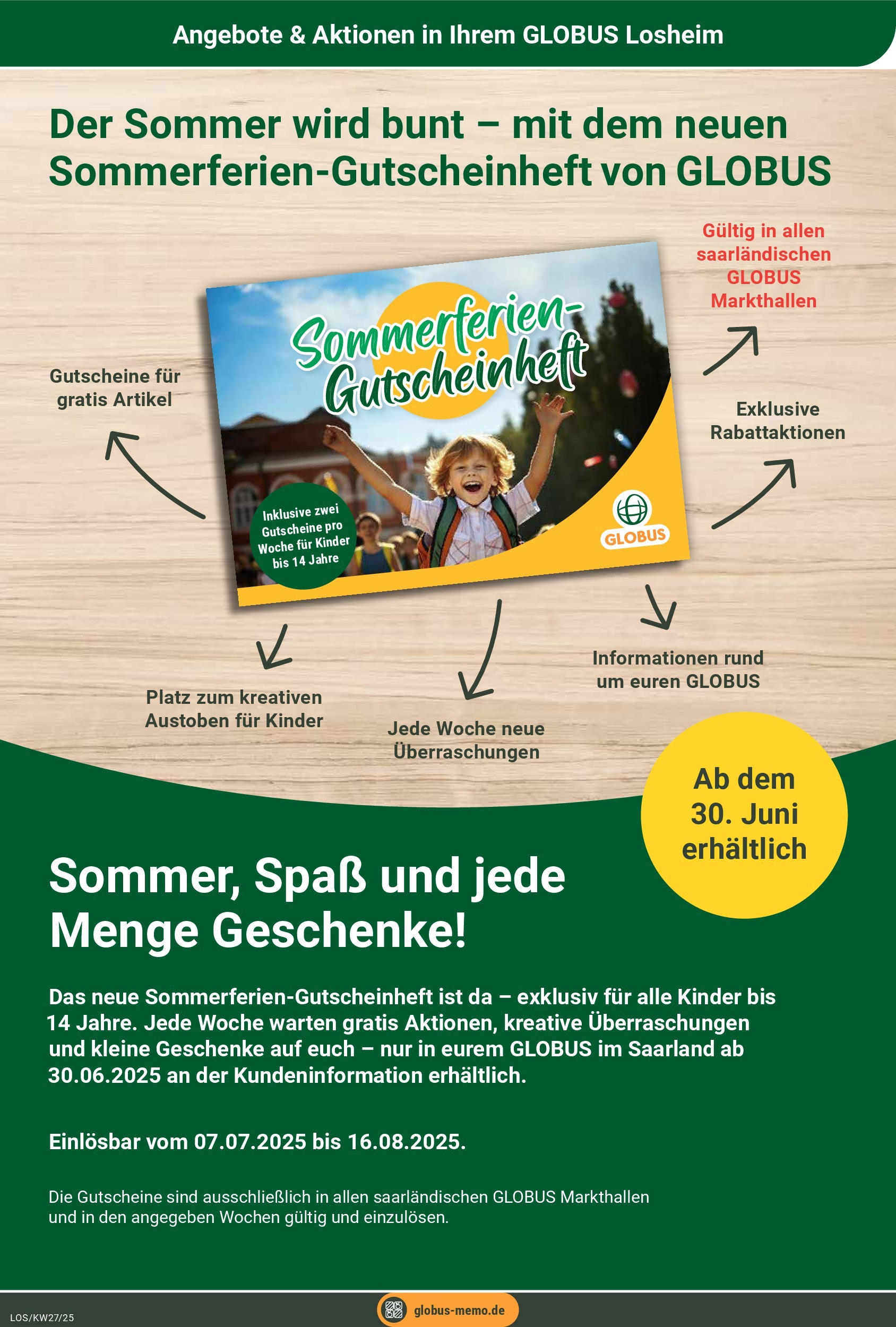 Globus prospekt Losheim Am See	 (ab 29.06.2025) » Angebote online | Seite: 15