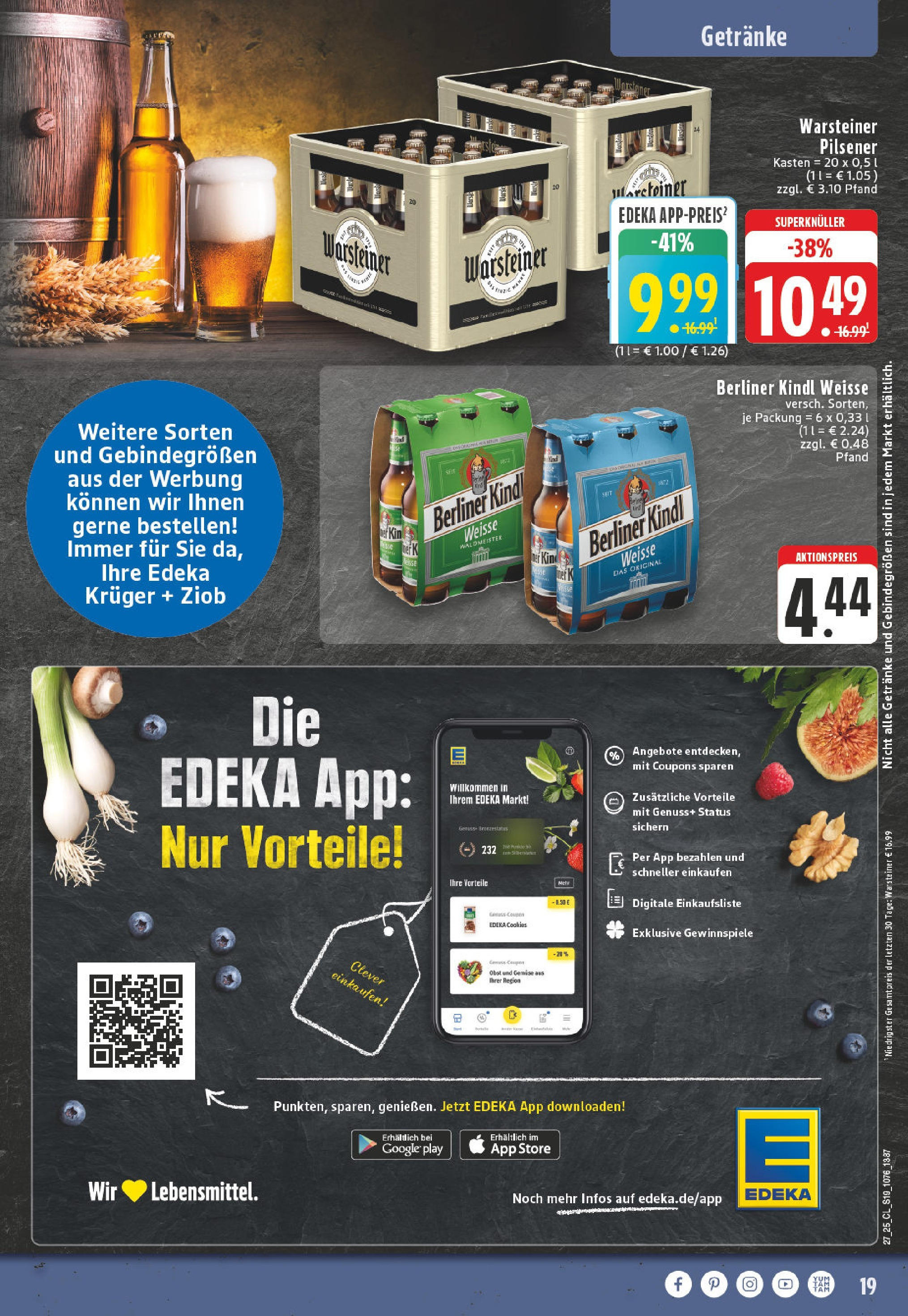 Edeka prospekt Herne-Sodingen	 (ab 29.06.2025) » Angebote Online | Seite: 19