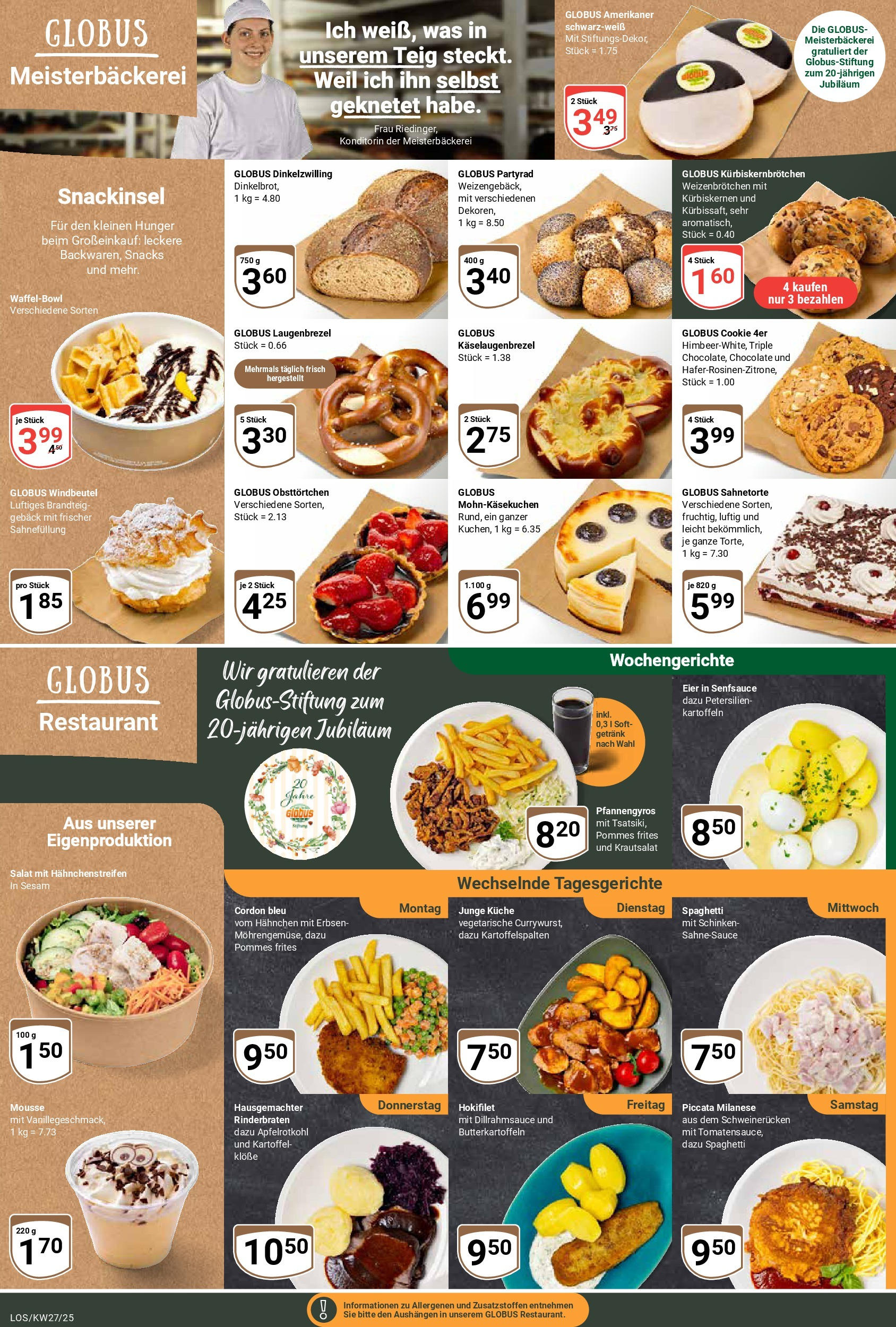 Globus prospekt Losheim Am See	 (ab 29.06.2025) » Angebote online | Seite: 17 | Produkte: Küche, Pommes frites, Pasta, Sahne