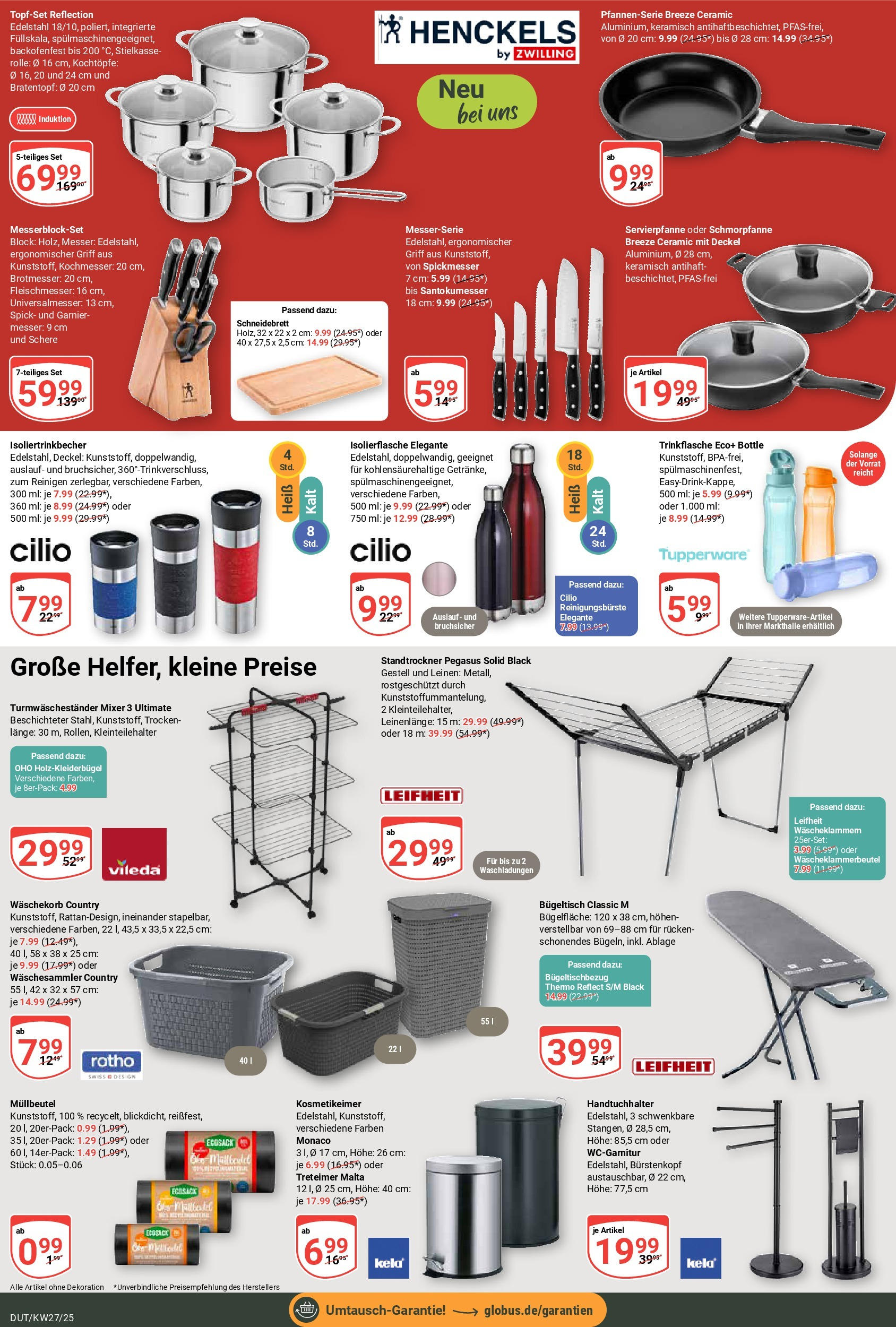 Globus prospekt Wetzlar-Dutenhofen	 (ab 29.06.2025) » Angebote online | Seite: 28 | Produkte: Mixer, Handtuchhalter