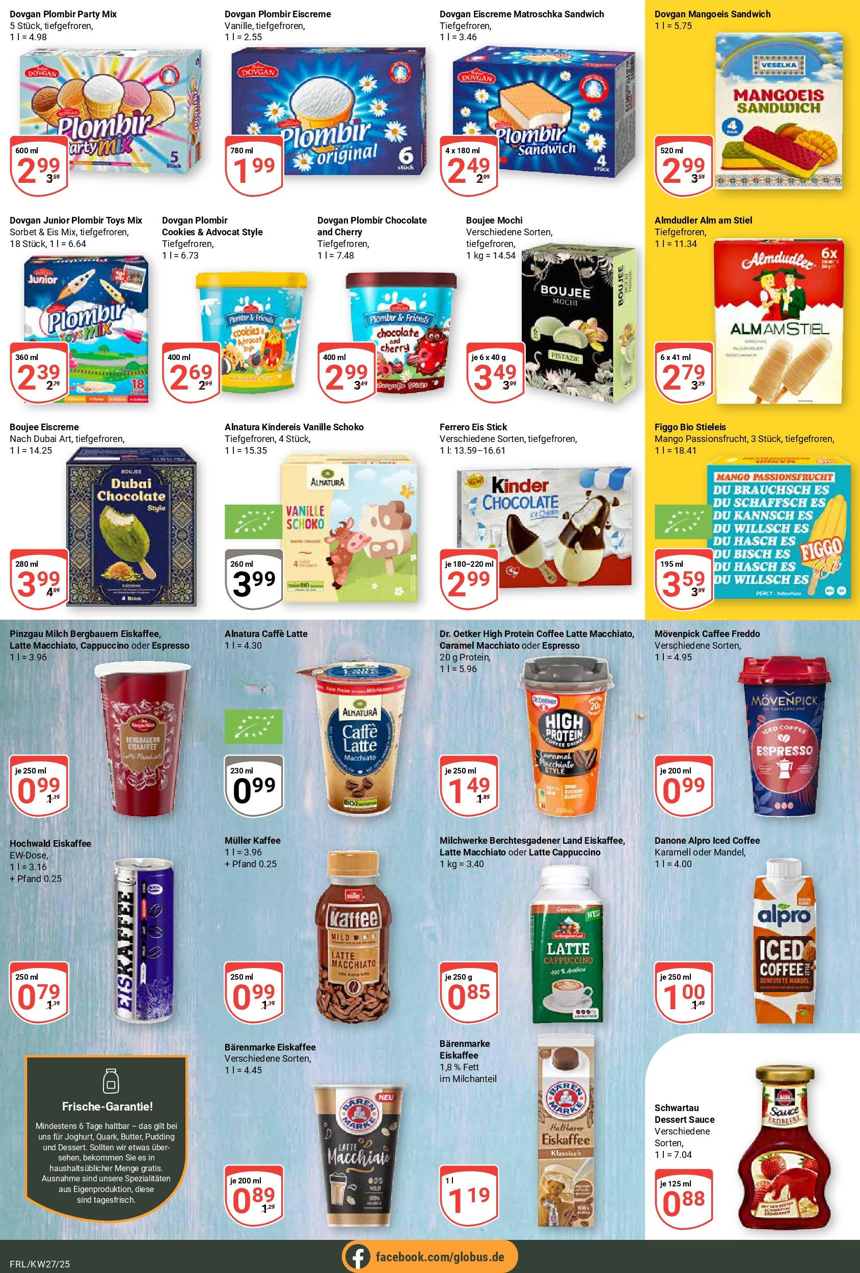 Globus prospekt Freilassing	 (ab 29.06.2025) » Angebote online | Seite: 16 | Produkte: Eiscreme, Pudding, Mango, Mochi