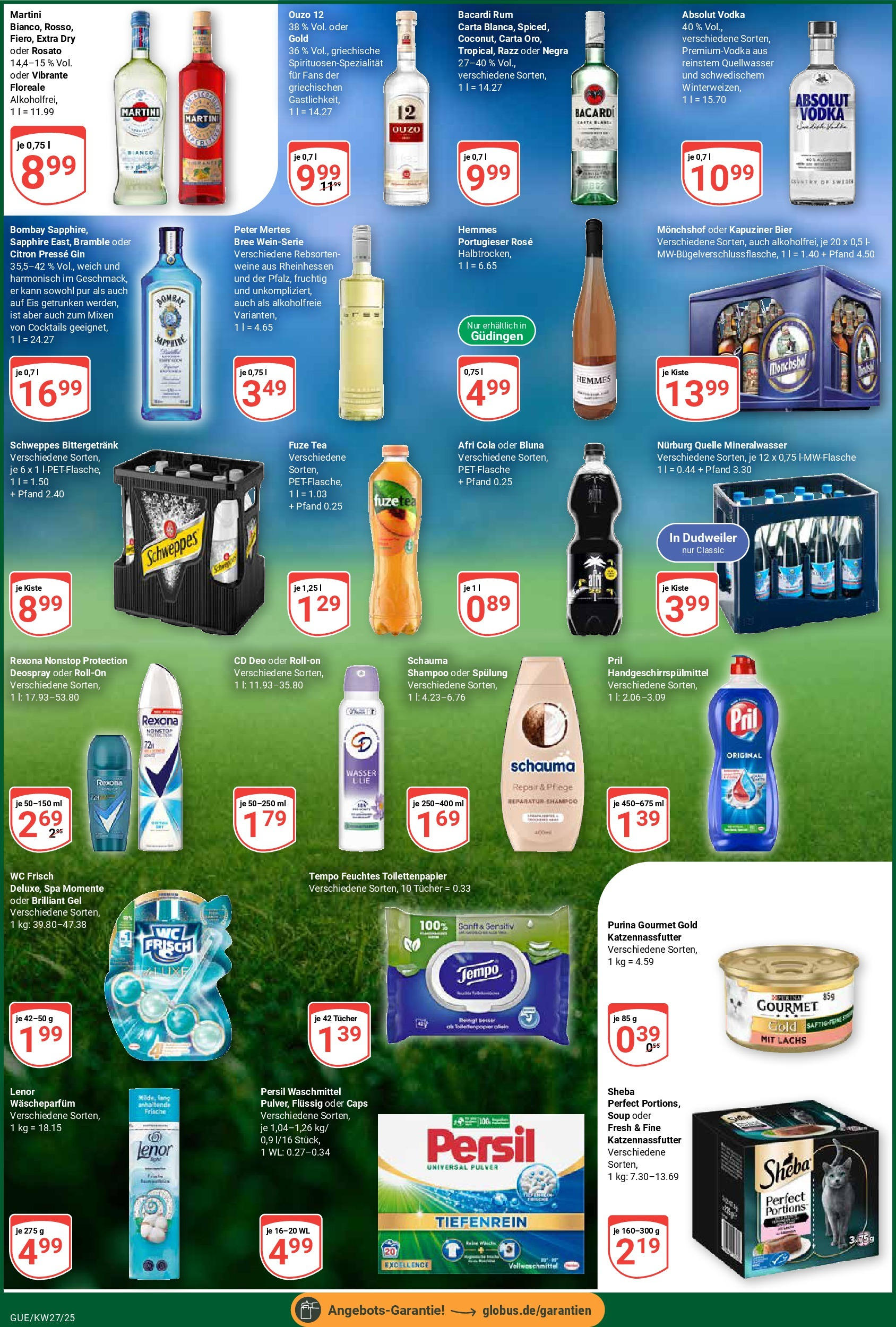 Globus prospekt Saarbrücken-Dudweiler	 (ab 29.06.2025) » Angebote online | Seite: 9 | Produkte: Sheba, Cola, Bree, Deodorant