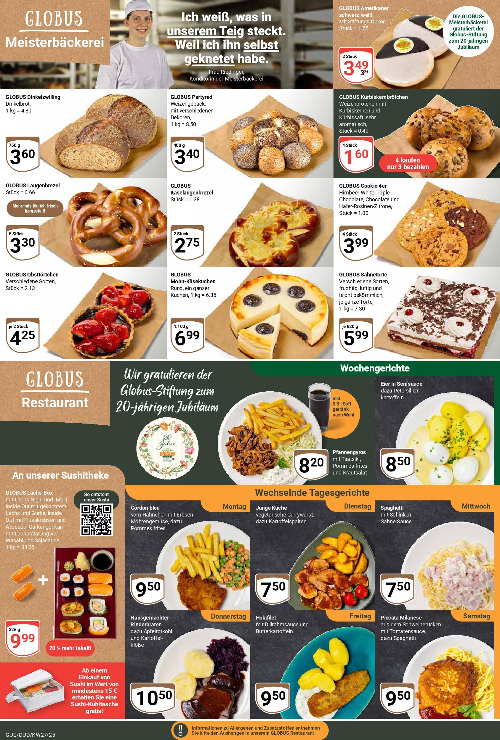 Globus prospekt Saarbrücken-Dudweiler	 (ab 29.06.2025) » Angebote online | Seite: 16 | Produkte: Hahnchen, Pommes, Küche, Pommes frites