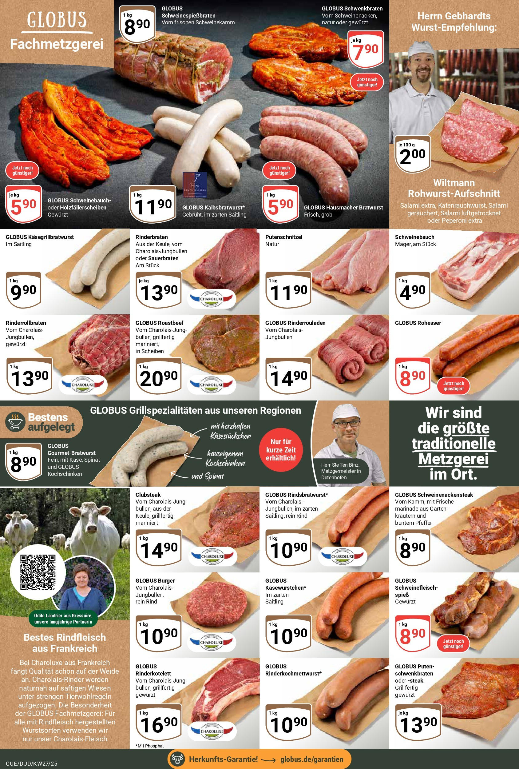 Globus prospekt Saarbrücken-Dudweiler	 (ab 29.06.2025) » Angebote online | Seite: 17 | Produkte: Pfeffer, Salami, Schweinefleisch, Rindfleisch