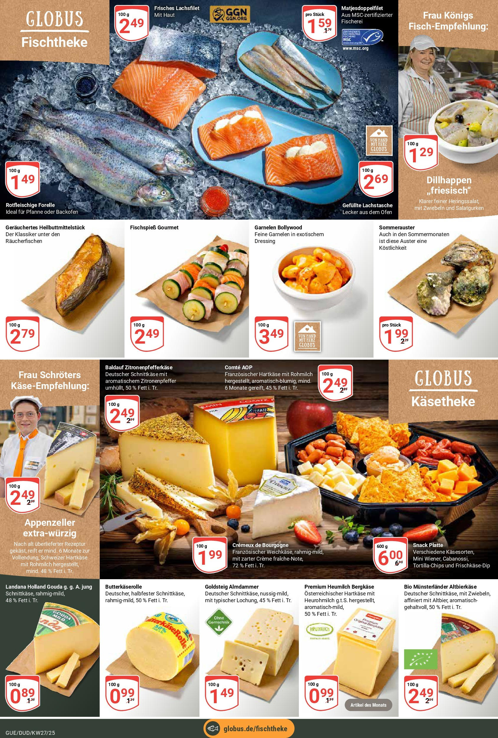 Globus prospekt Saarbrücken-Dudweiler	 (ab 29.06.2025) » Angebote online | Seite: 18 | Produkte: Gouda, Dressing, Zwiebeln, Dill