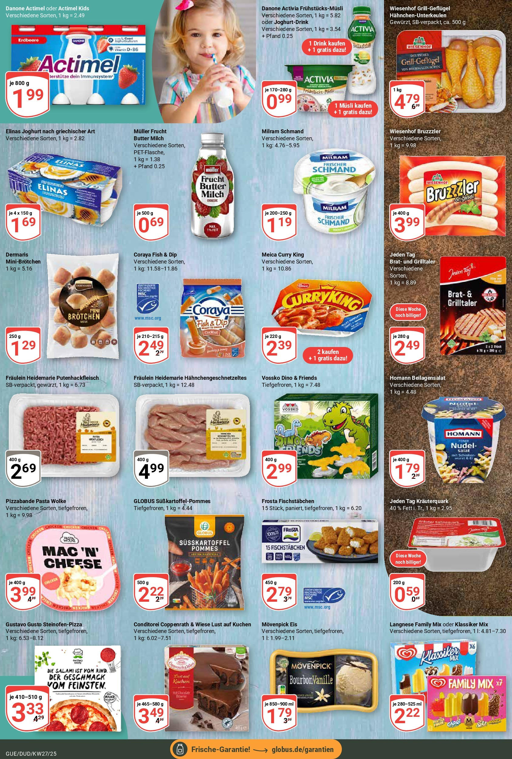 Globus prospekt Saarbrücken-Dudweiler	 (ab 29.06.2025) » Angebote online | Seite: 19 | Produkte: Butter, Pommes, Milram, Salami