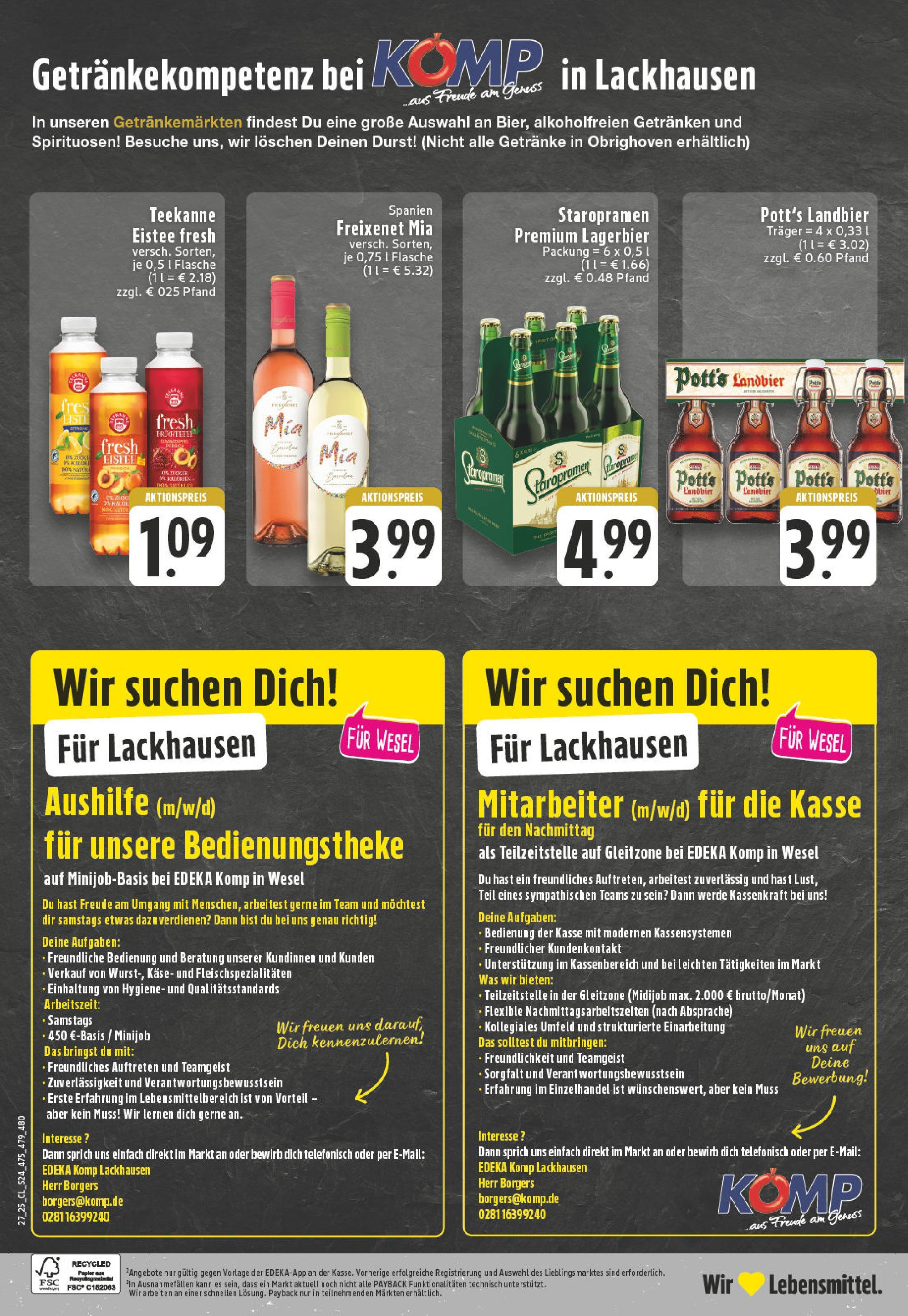 Edeka prospekt Wesel-Obrighoven	 (ab 29.06.2025) » Angebote Online | Seite: 24 | Produkte: Käse, Freixenet, Teekanne