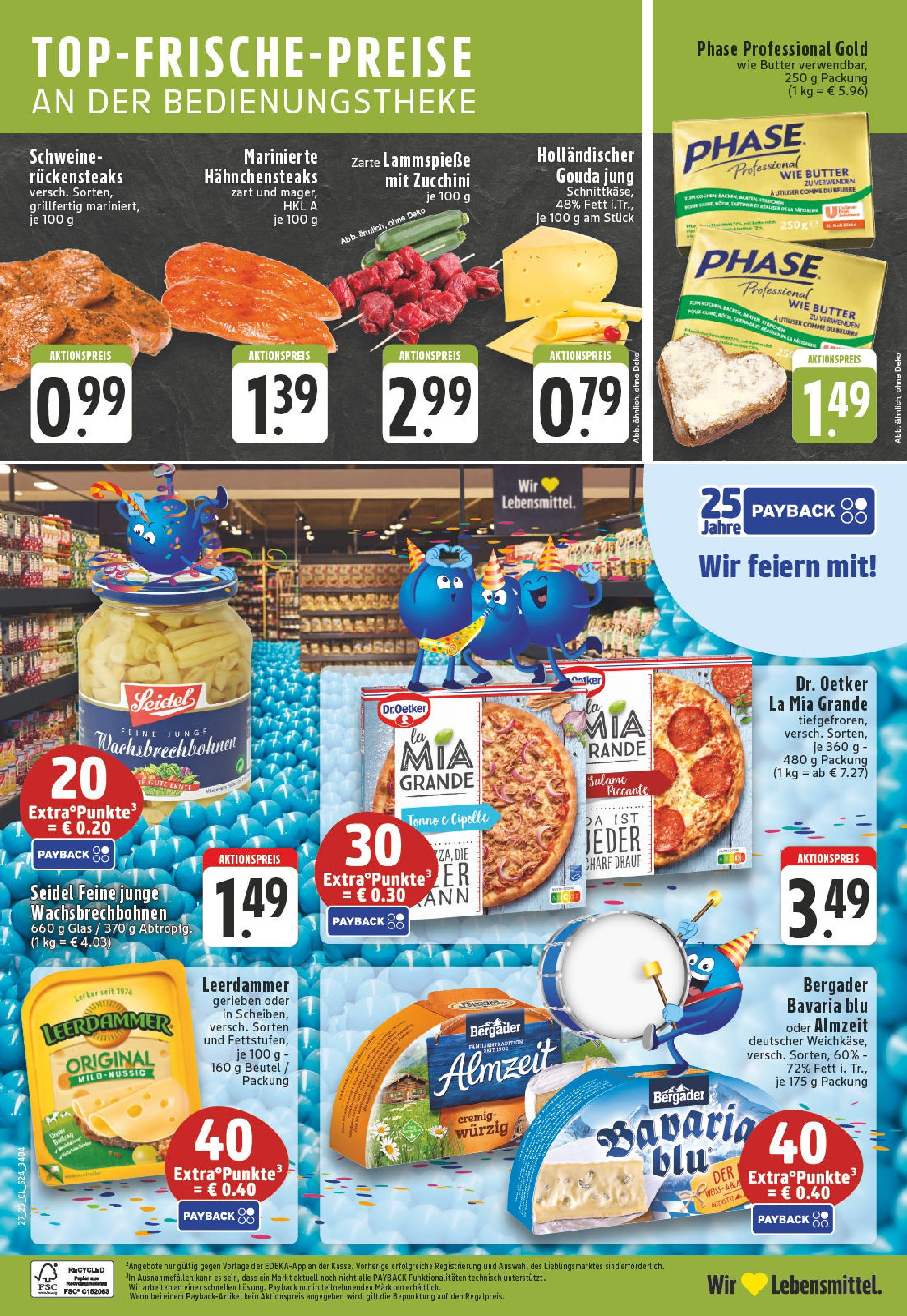 Edeka prospekt Hamm	 (ab 29.06.2025) » Angebote Online | Seite: 24 | Produkte: Butter, Pizza, Zucchini, Steak