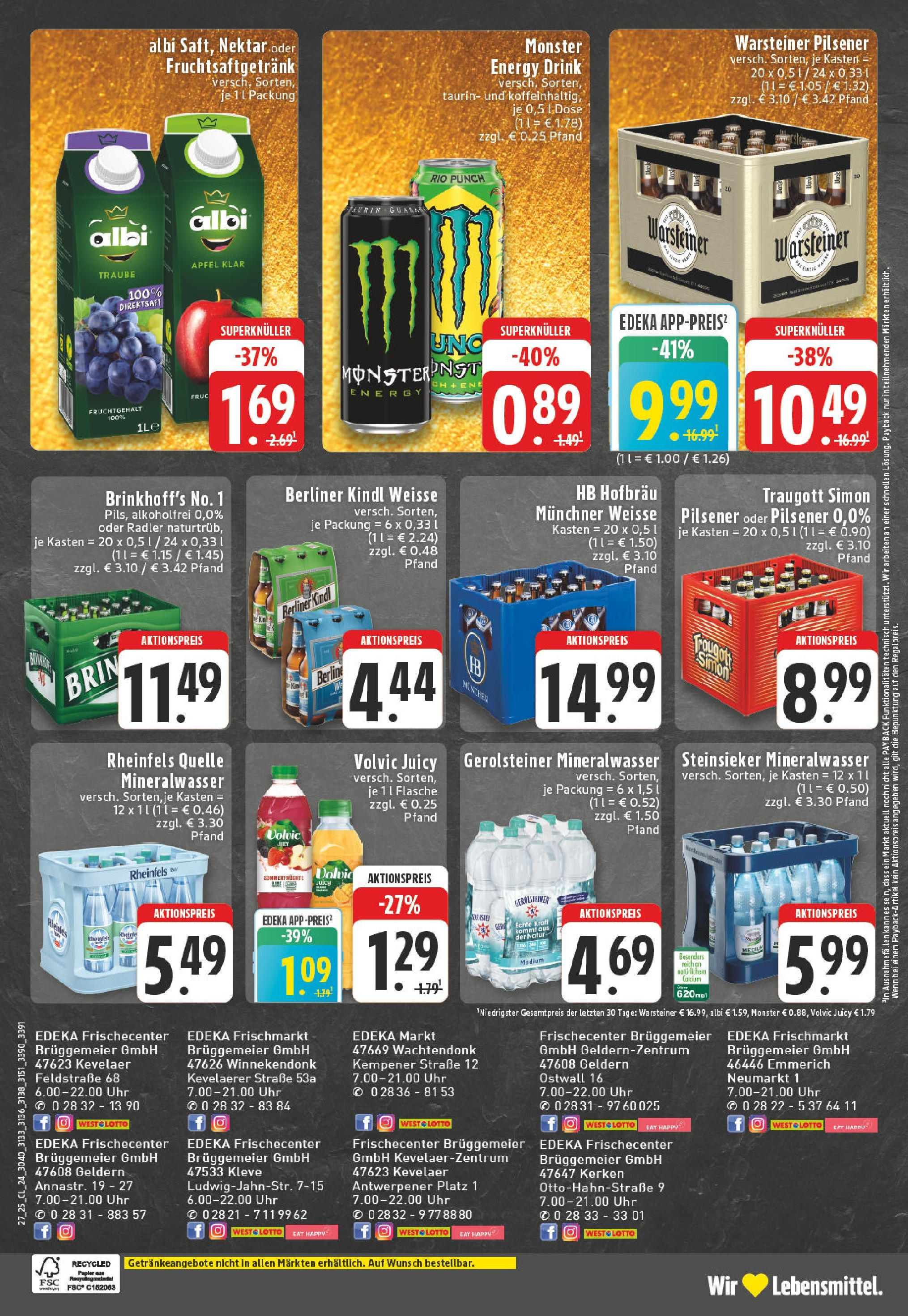 Edeka prospekt Kevelaer	 (ab 29.06.2025) » Angebote Online | Seite: 24