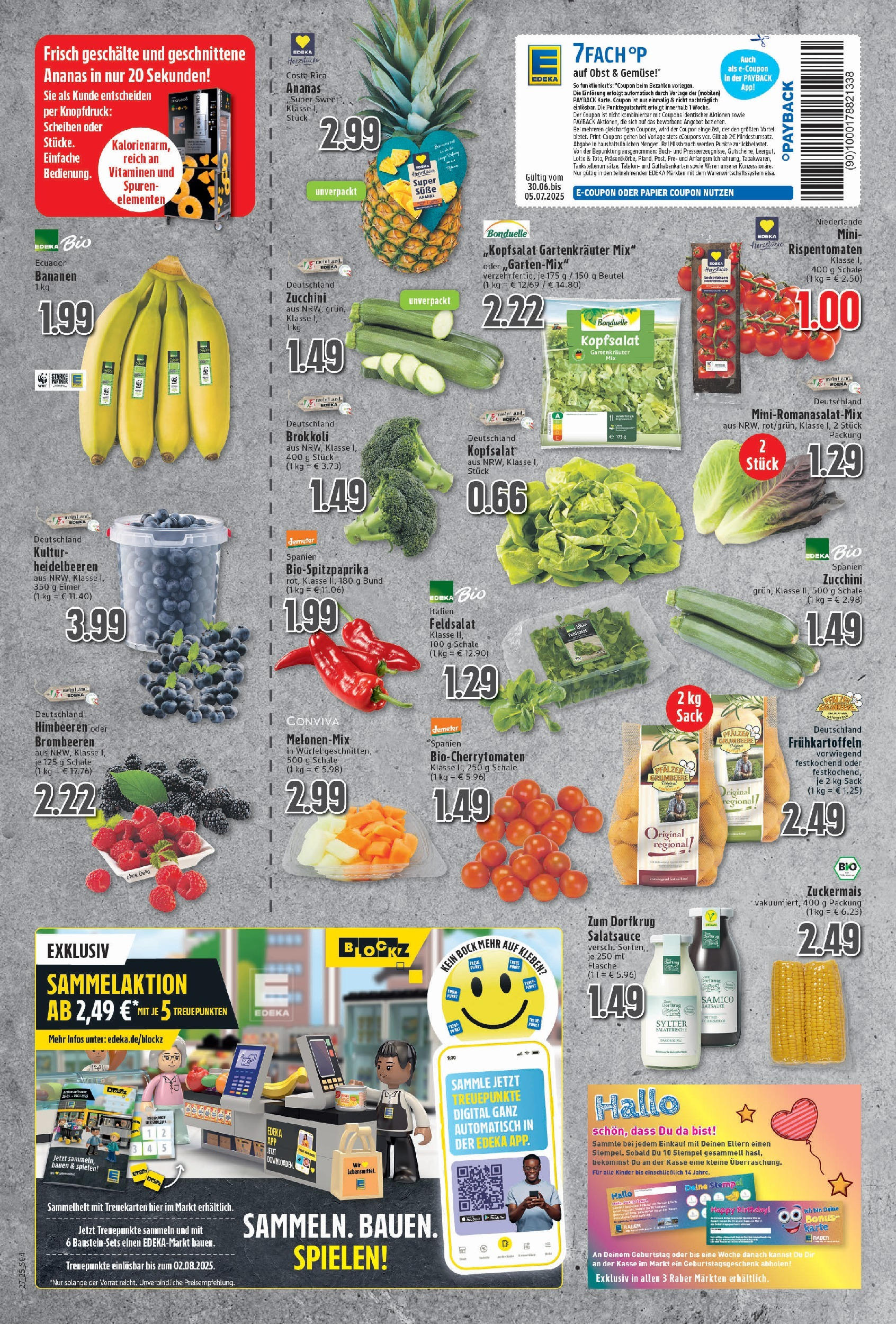Edeka prospekt Neukirchen-Vluyn	 (ab 29.06.2025) » Angebote Online | Seite: 4 | Produkte: Dressing, Bananen, Ananas, Obst