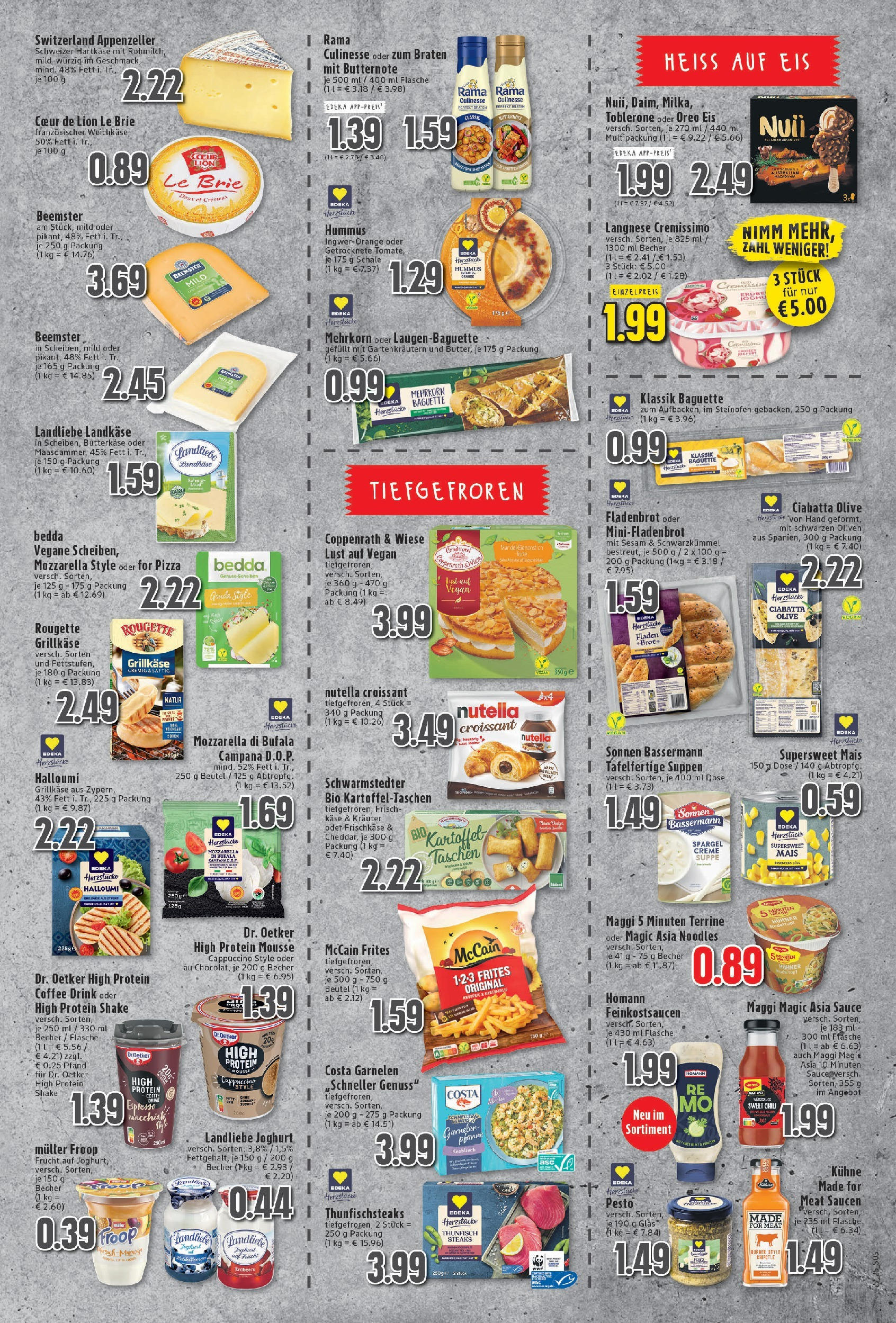 Edeka prospekt Neukirchen-Vluyn	 (ab 29.06.2025) » Angebote Online | Seite: 5 | Produkte: Cremissimo, Maggi, Käse, Steak