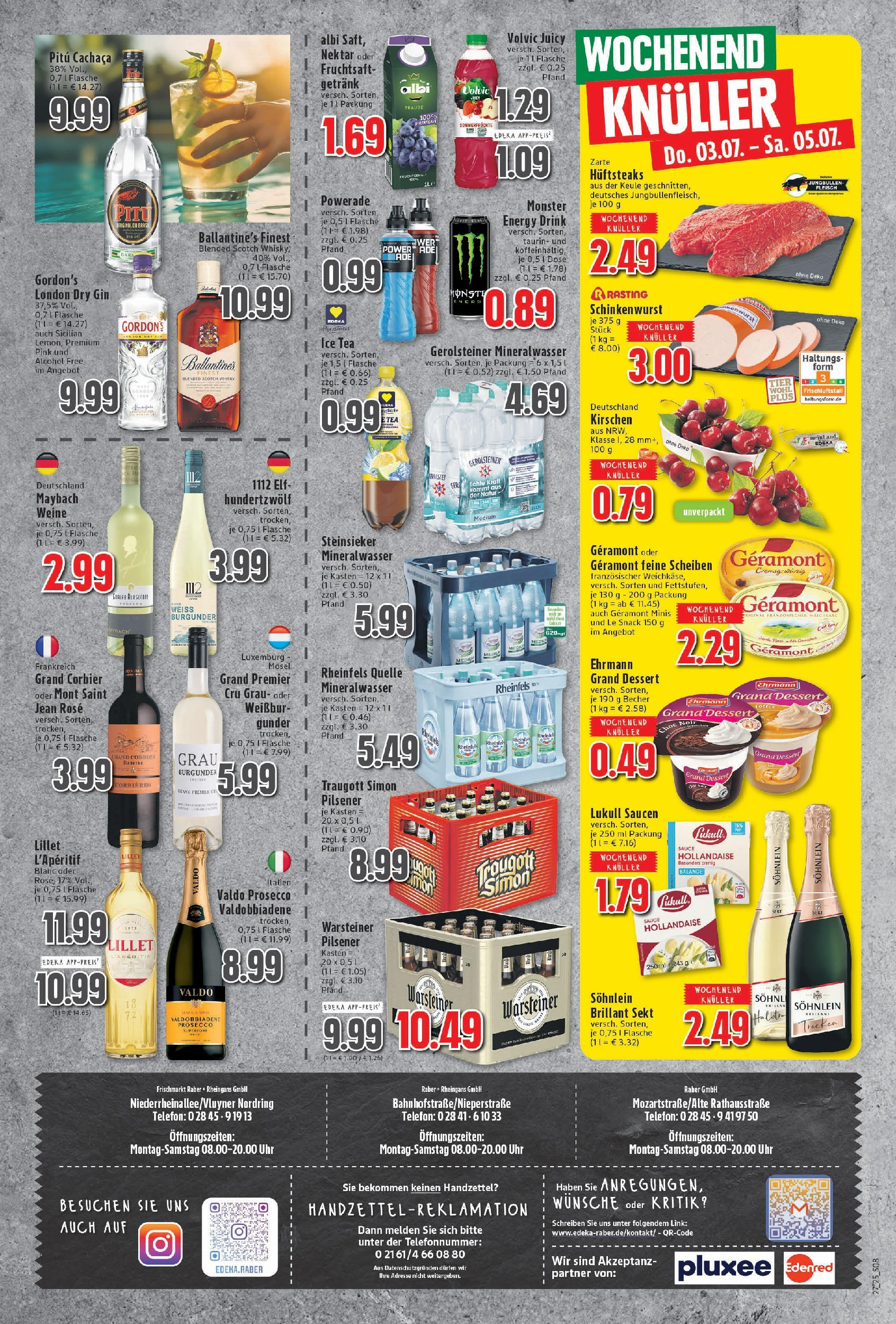 Edeka prospekt Neukirchen-Vluyn	 (ab 29.06.2025) » Angebote Online | Seite: 8 | Produkte: Whisky, Monster, Volvic, Telefon